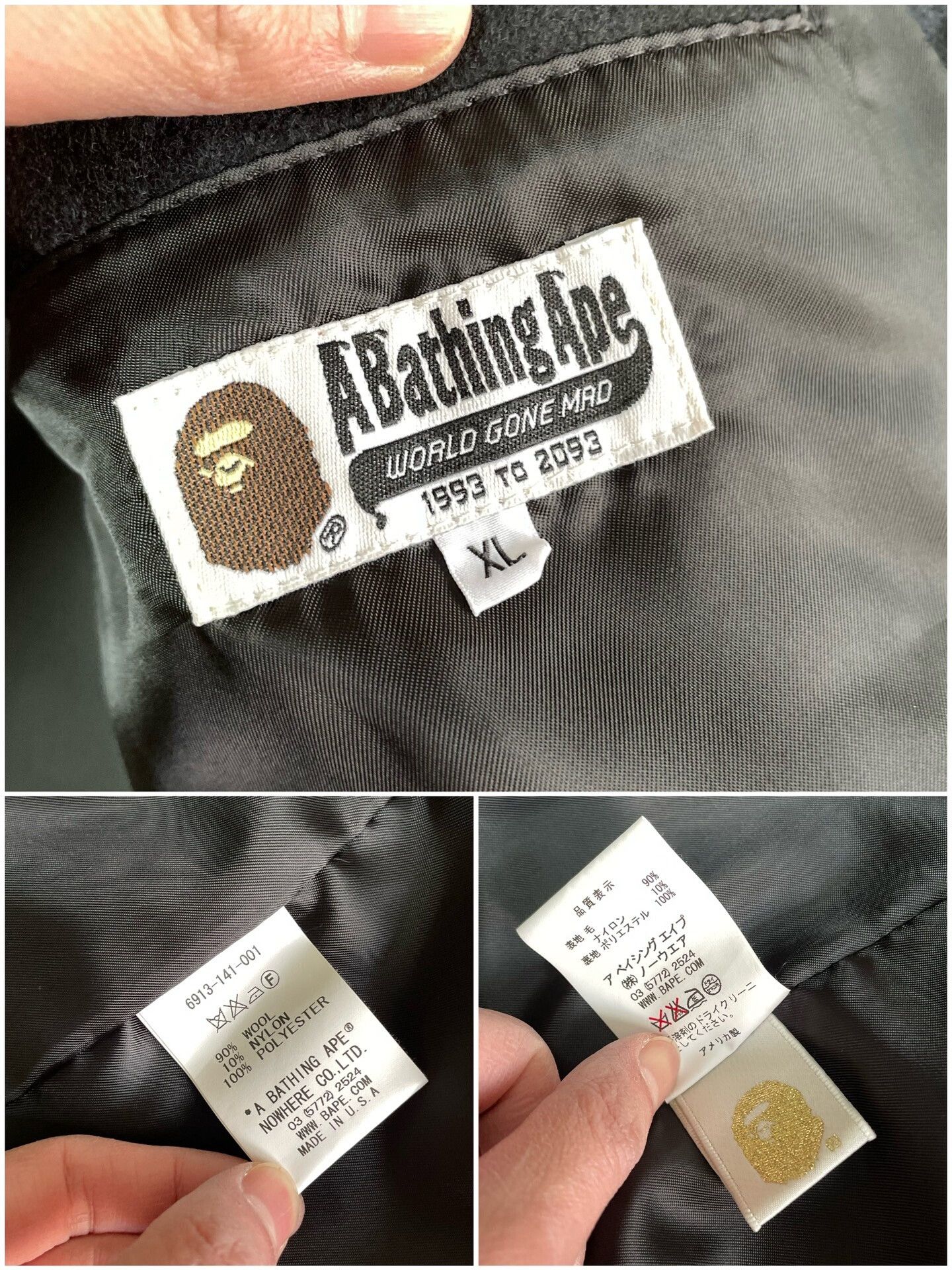 Bape bape x schott u.s.740n pea jacket Size US XL / EU 56 / 4 - 9 Thumbnail
