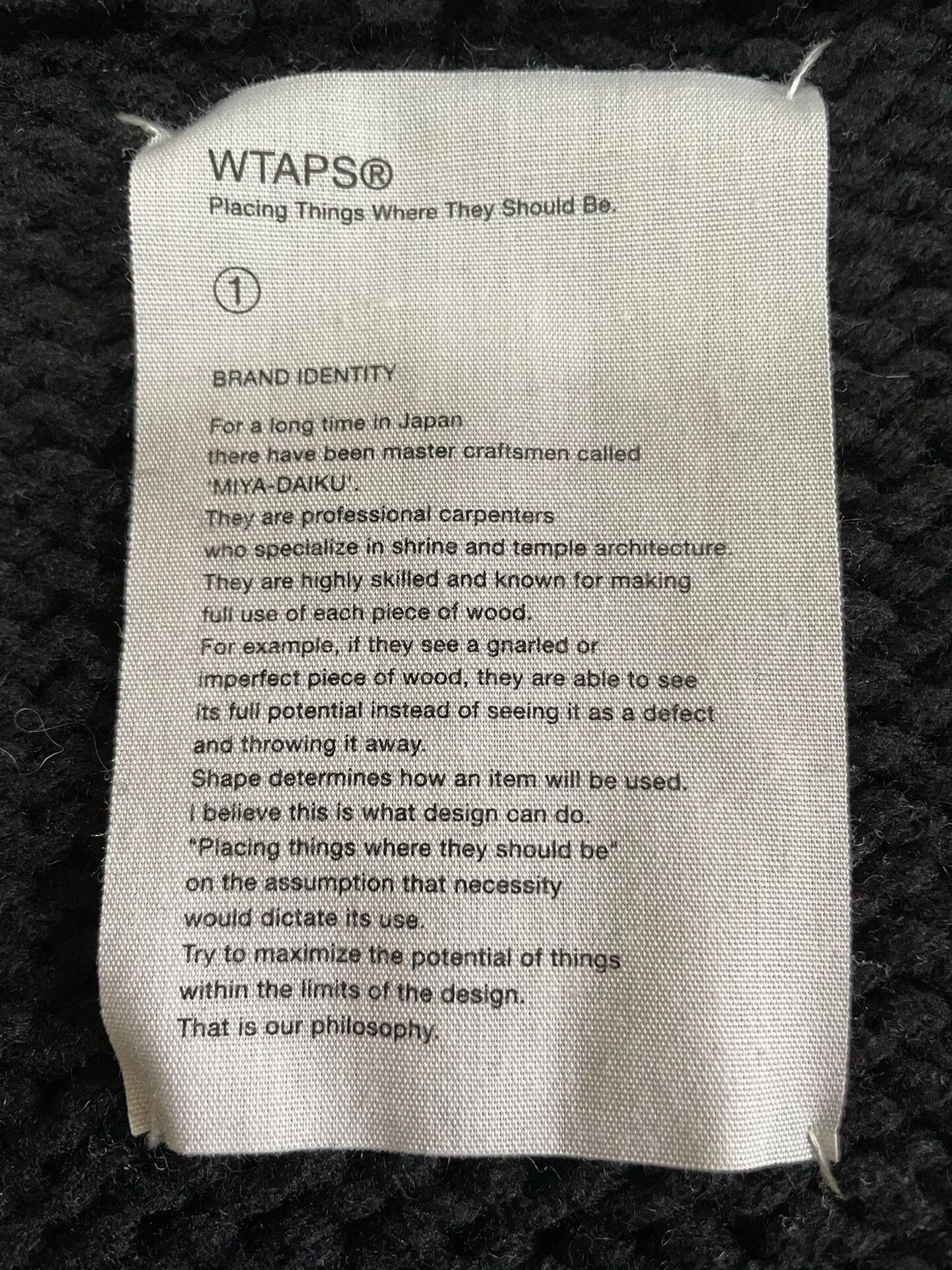 Wtaps WTAPS Cowichan Sweater Wool Cardigan Size US S / EU 44-46 / 1 - 6 Thumbnail