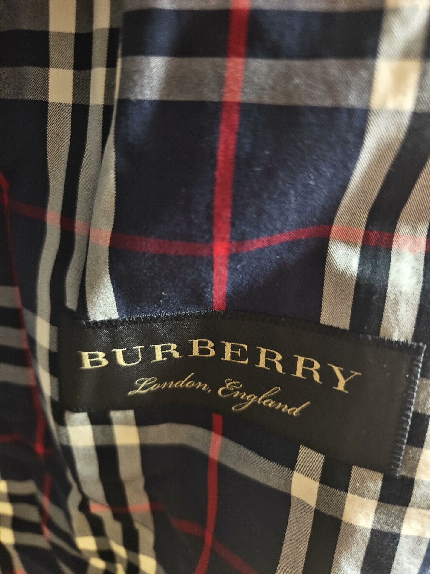 Burberry burberry red and blue check trench coat Size S / US 4 / IT 40 - 5 Thumbnail