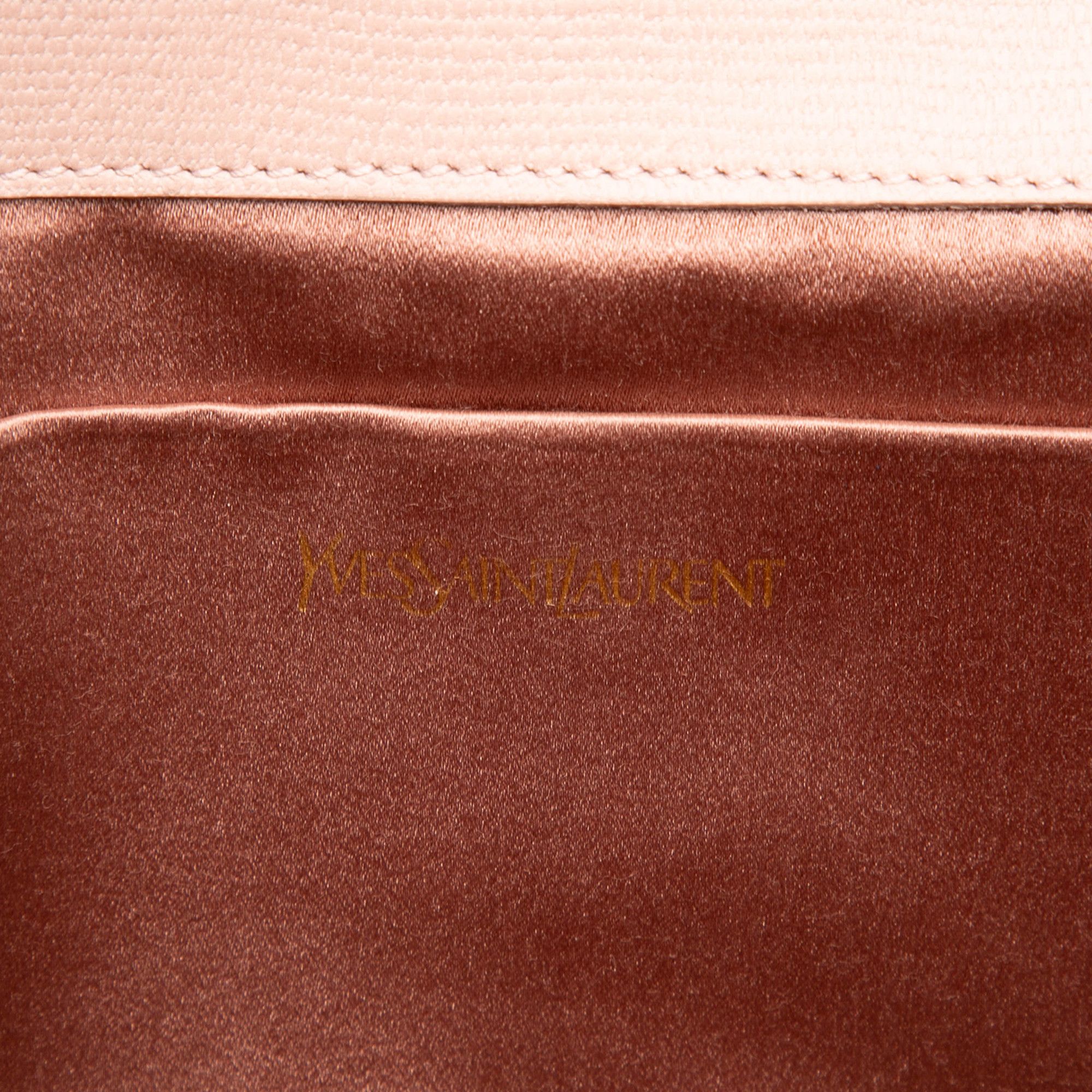 Yves Saint Laurent Yves Saint Laurent Textured Leather Chyc Ligne Clutch Size ONE SIZE - 5 Thumbnail