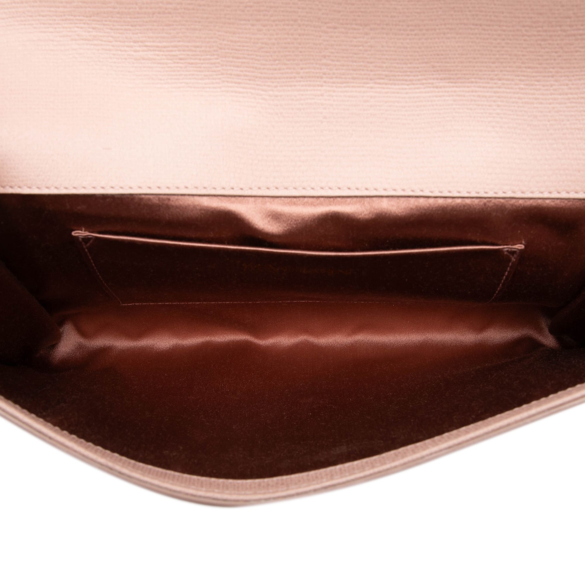 Yves Saint Laurent Yves Saint Laurent Textured Leather Chyc Ligne Clutch Size ONE SIZE - 4 Thumbnail