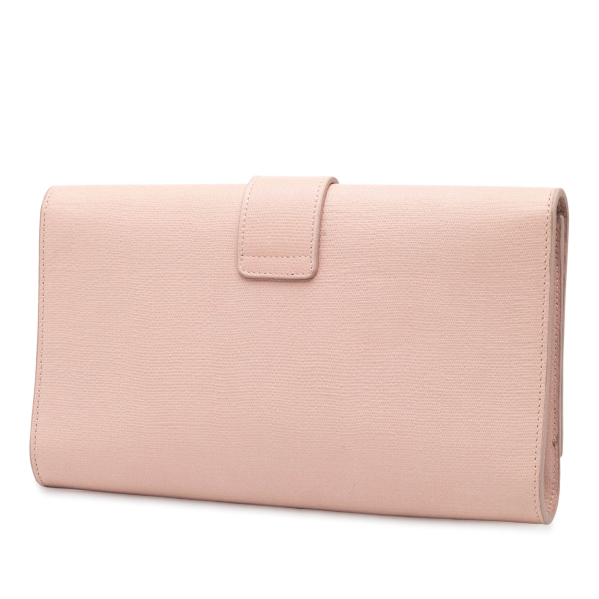 Yves Saint Laurent Yves Saint Laurent Textured Leather Chyc Ligne Clutch Size ONE SIZE - 2 Thumbnail