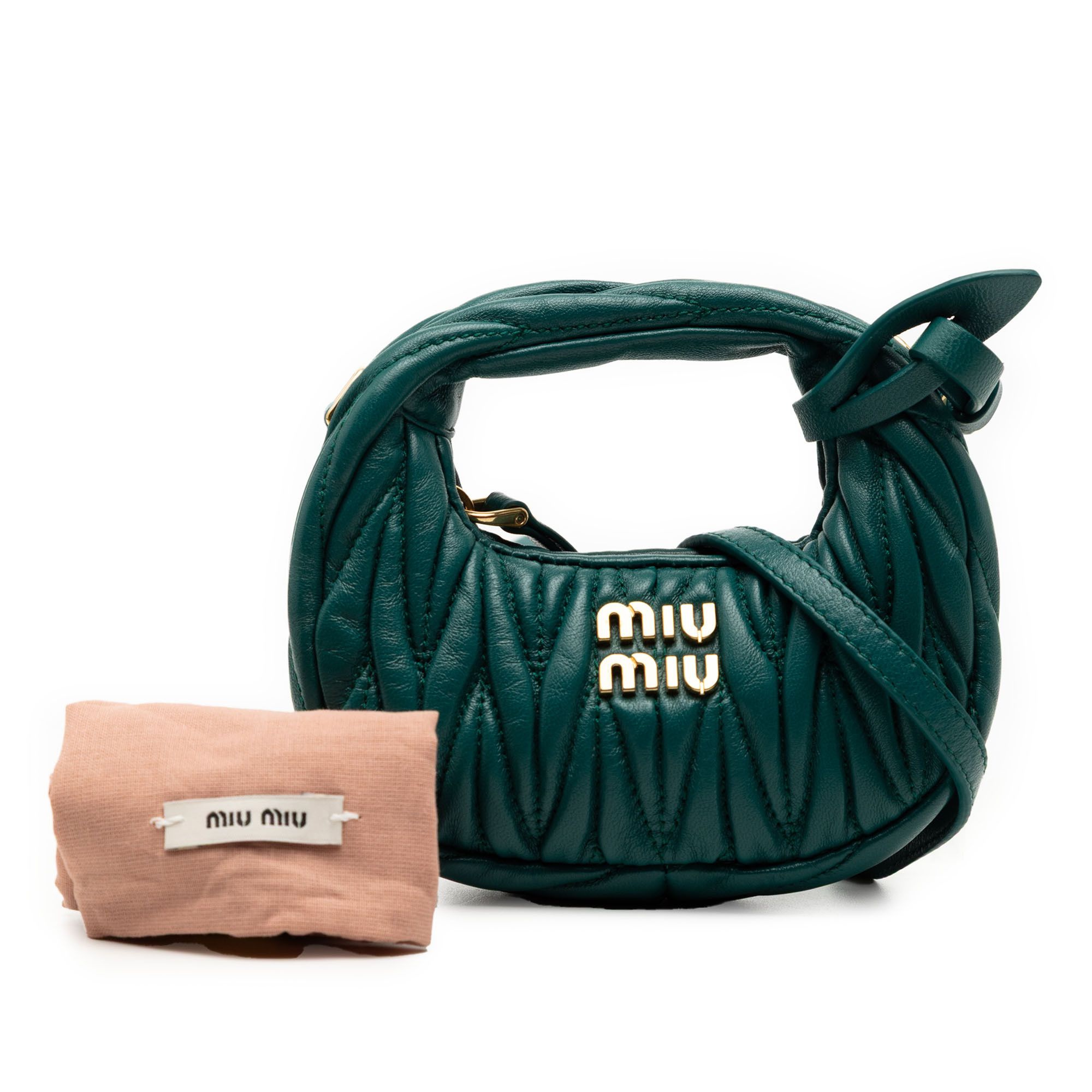 Miu Miu Miu Miu Micro Nappa Matelasse Wander Bag Size ONE SIZE - 7 Thumbnail