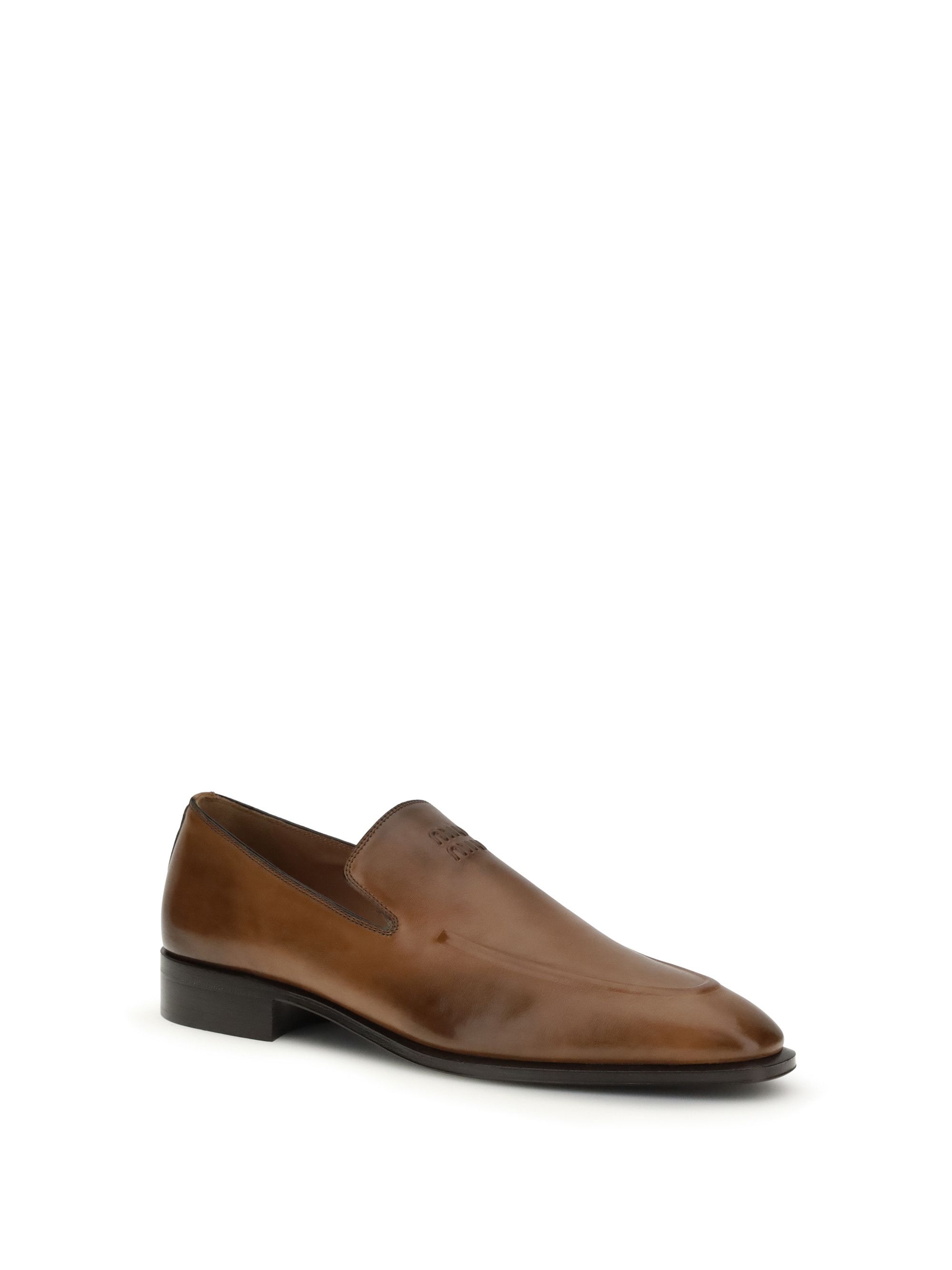 Miu Miu Leather Loafers Size US 8 / IT 38 - 2 Thumbnail