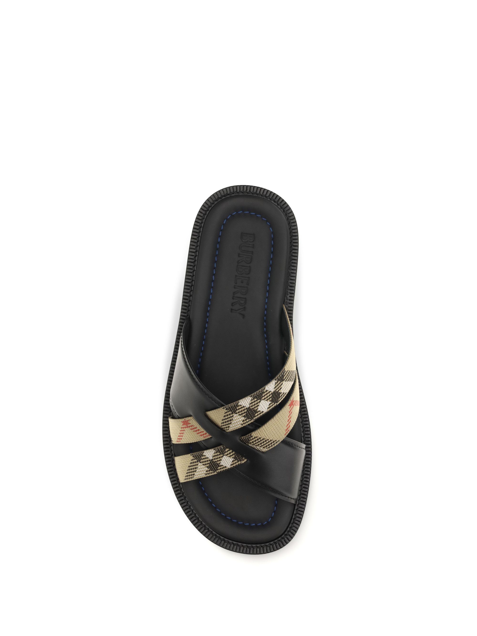 Burberry Drift leather and Check Sandals Size US 6 / EU 39 - 4 Thumbnail