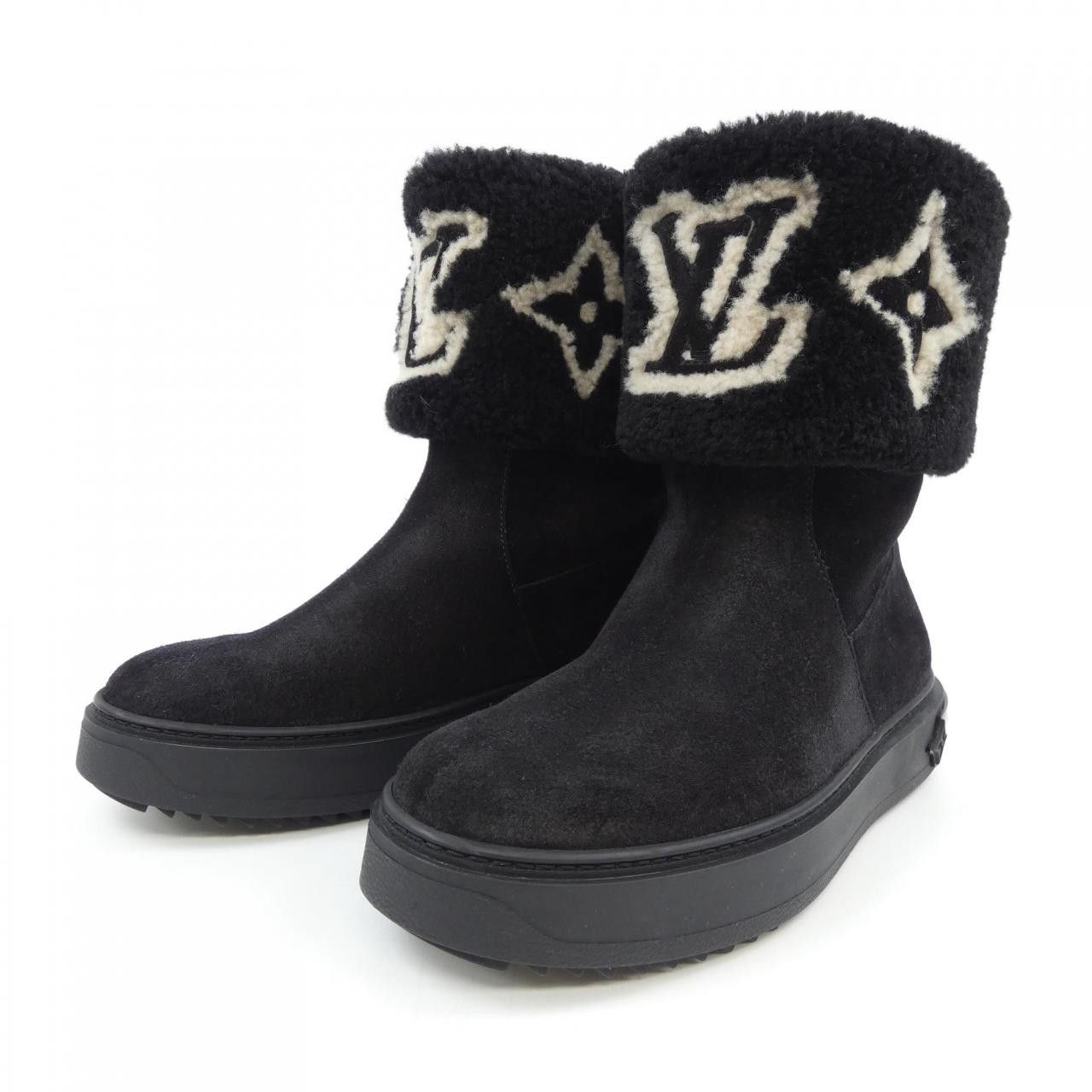 Louis Vuitton Louis Vuitton Louis Vuitton Snowdrop Shearling Boots Suede Shoes DUTY FREE for USA Size ONE SIZE - 3 Thumbnail