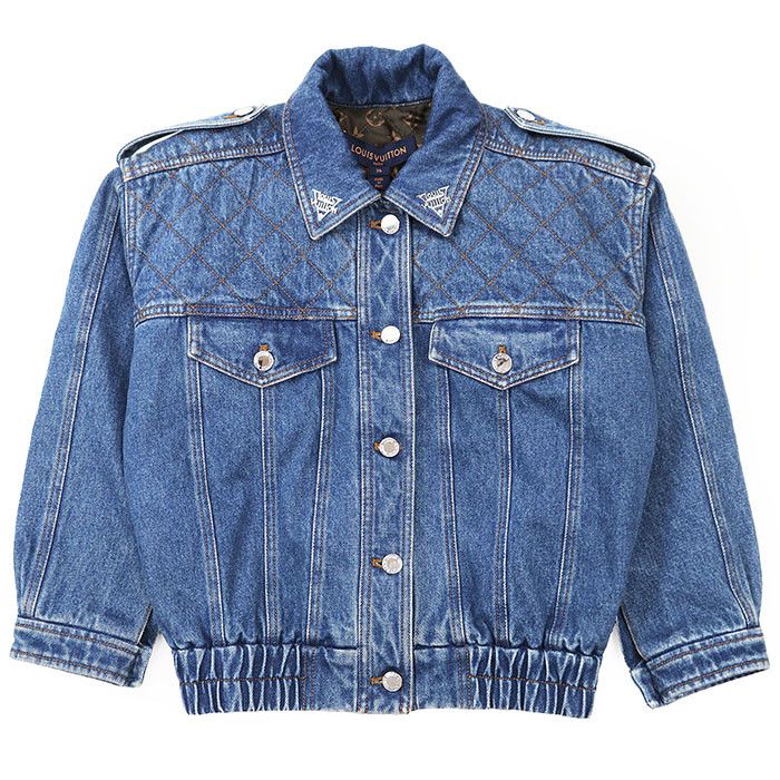 Louis Vuitton Louis Vuitton Louis Vuitton Monogram Cotton Denim Jacket Denim Outerwear DUTY FREE for USA Size ONE SIZE - 11 Thumbnail