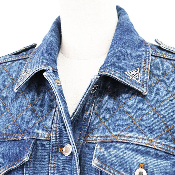 Louis Vuitton Louis Vuitton Louis Vuitton Monogram Cotton Denim Jacket Denim Outerwear DUTY FREE for USA Size ONE SIZE - 3 Thumbnail