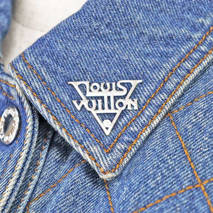 Louis Vuitton Louis Vuitton Louis Vuitton Monogram Cotton Denim Jacket Denim Outerwear DUTY FREE for USA Size ONE SIZE - 4 Thumbnail