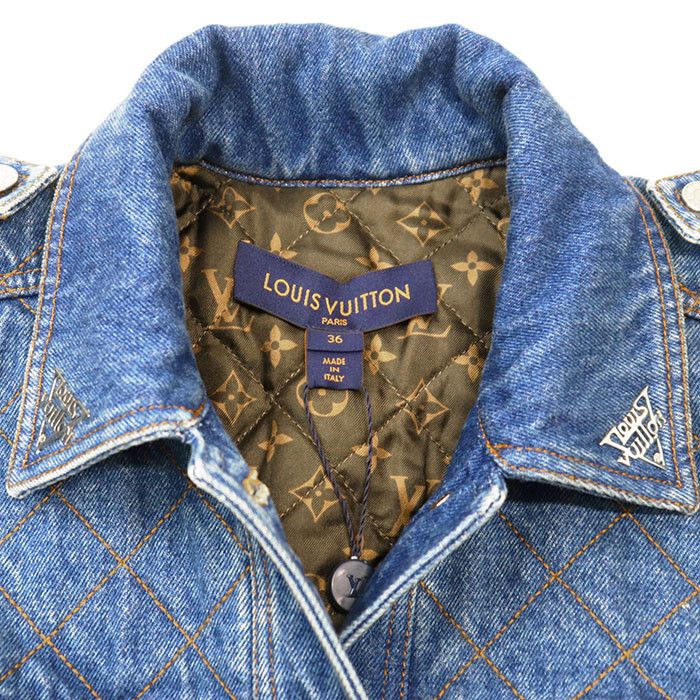 Louis Vuitton Louis Vuitton Louis Vuitton Monogram Cotton Denim Jacket Denim Outerwear DUTY FREE for USA Size ONE SIZE - 12 Thumbnail