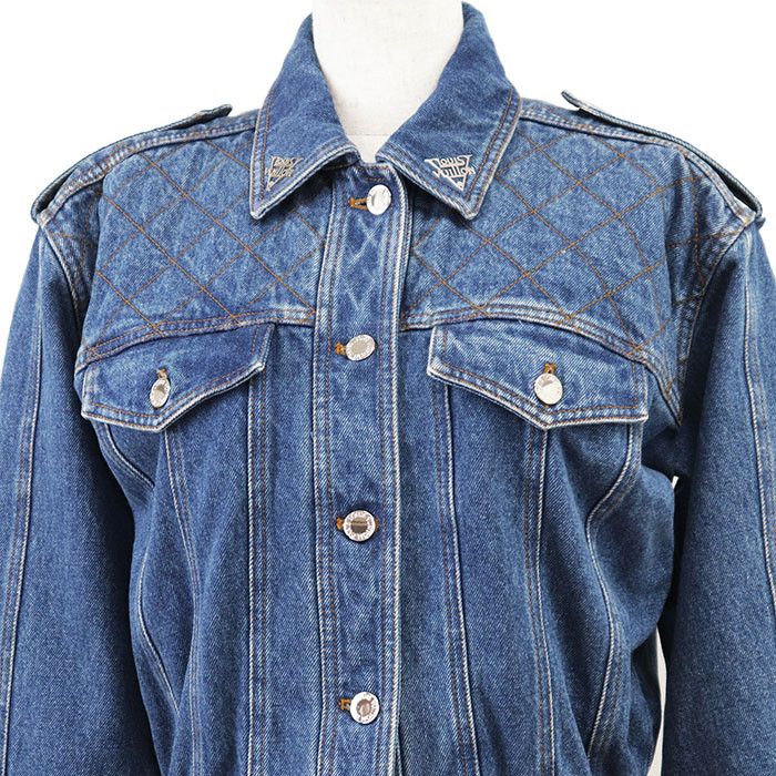 Louis Vuitton Louis Vuitton Louis Vuitton Monogram Cotton Denim Jacket Denim Outerwear DUTY FREE for USA Size ONE SIZE - 2 Thumbnail