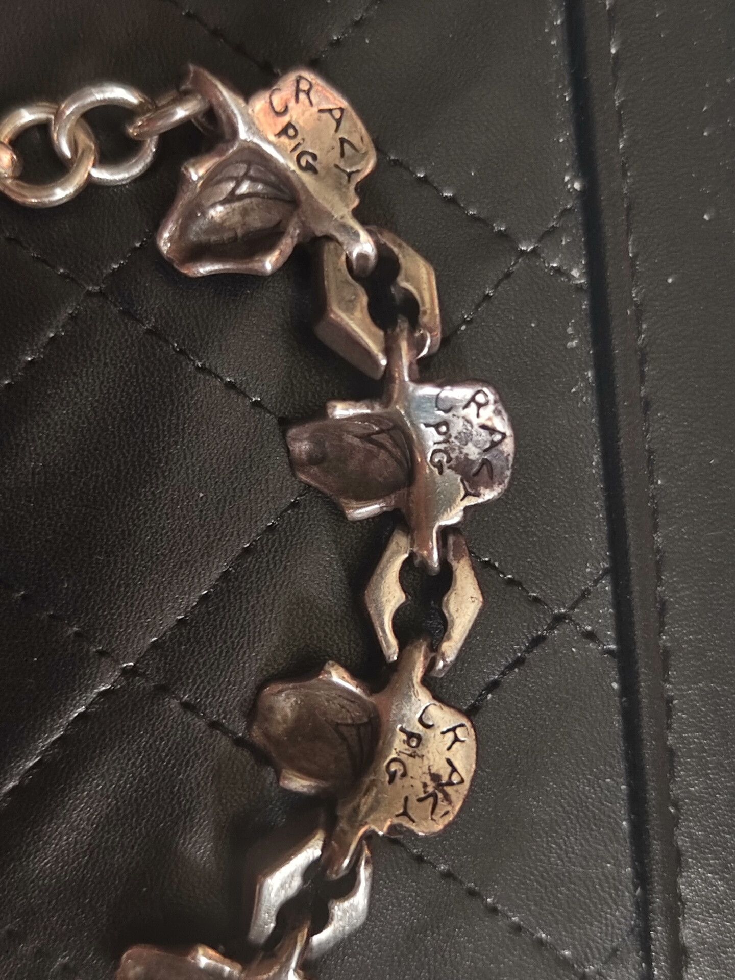 The Great Frog crazy pig skull bracelet in silver Size ONE SIZE - 4 Thumbnail