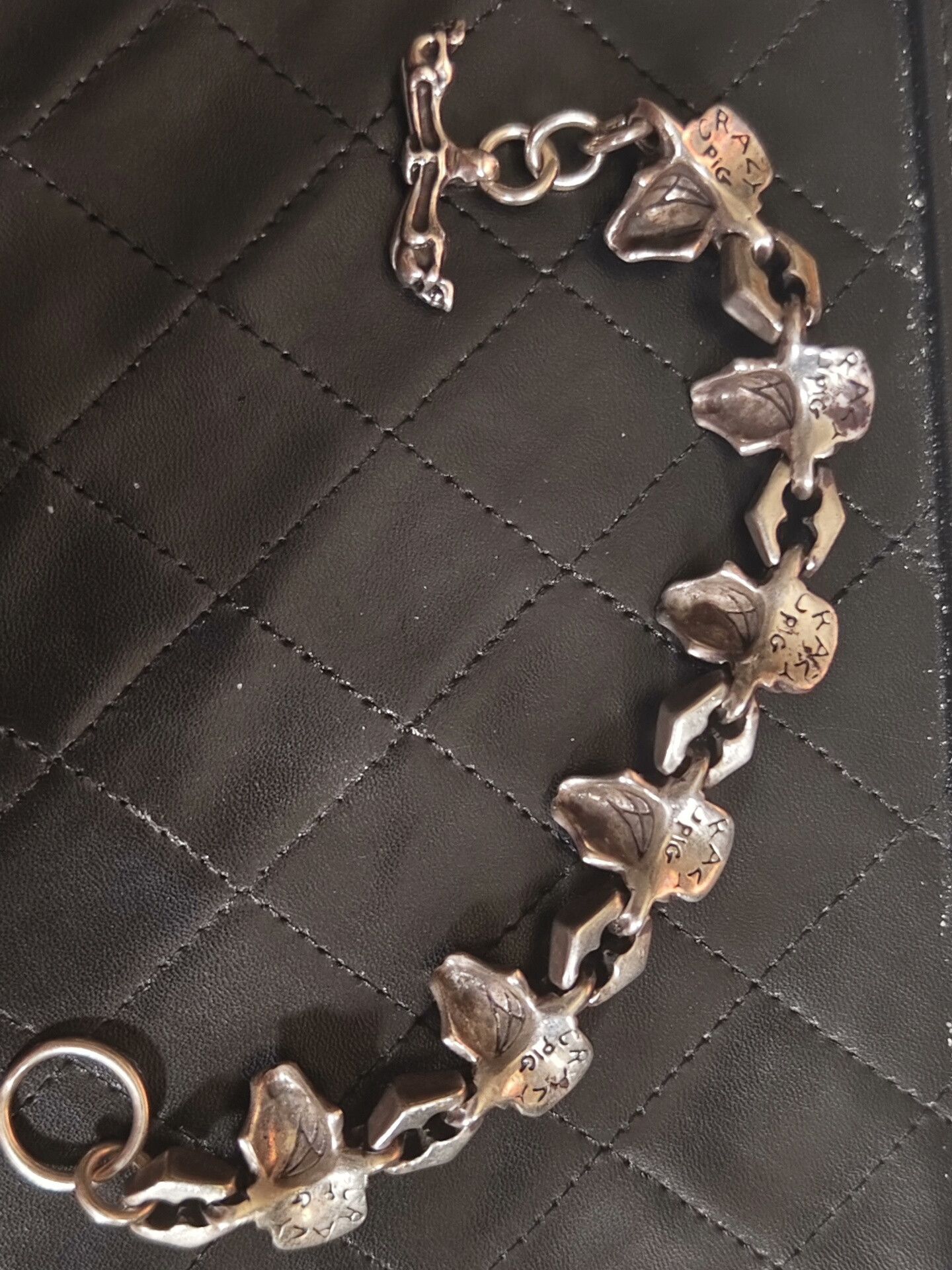 The Great Frog crazy pig skull bracelet in silver Size ONE SIZE - 3 Thumbnail