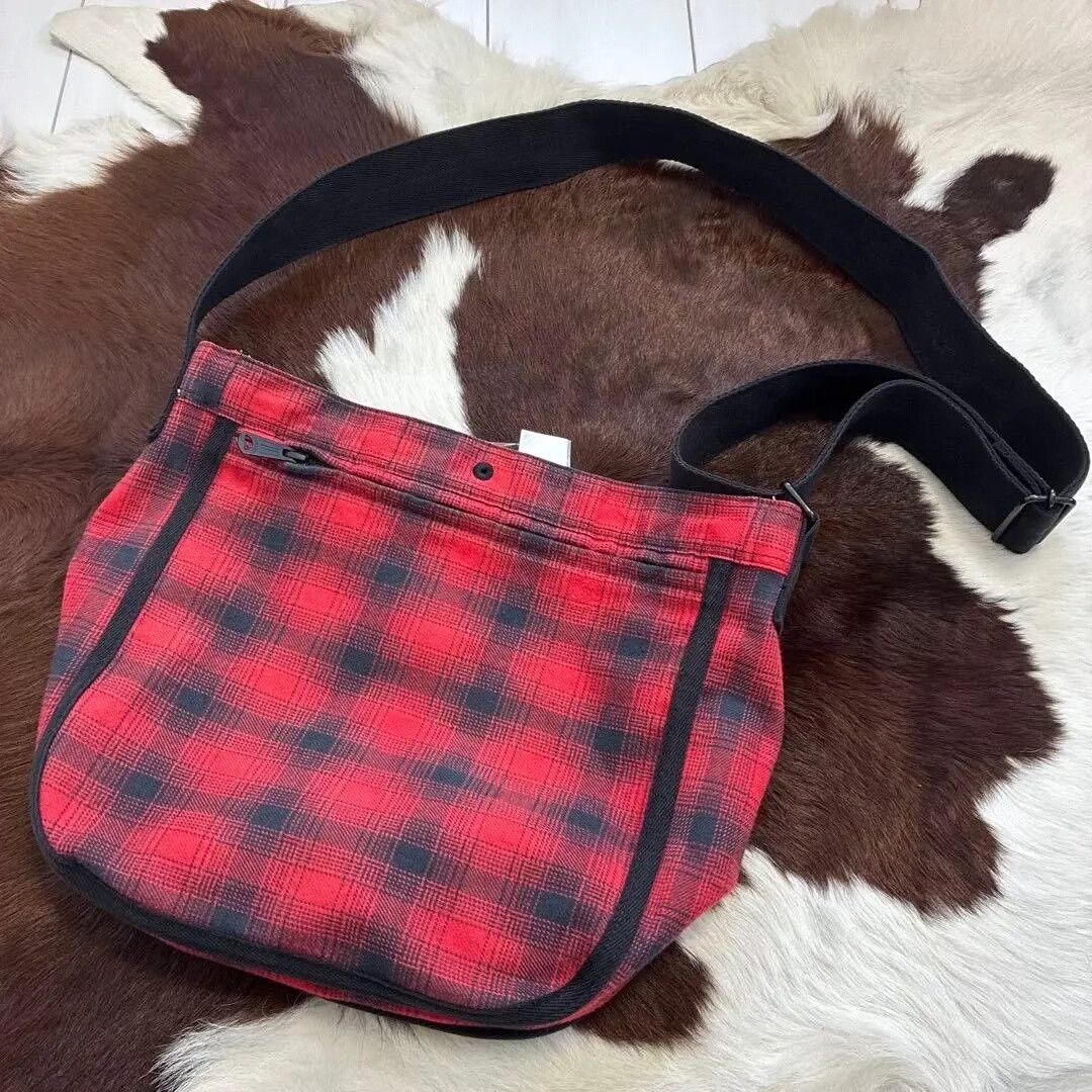 Porter porter bag authentic red checkered design Size ONE SIZE - 2 Thumbnail