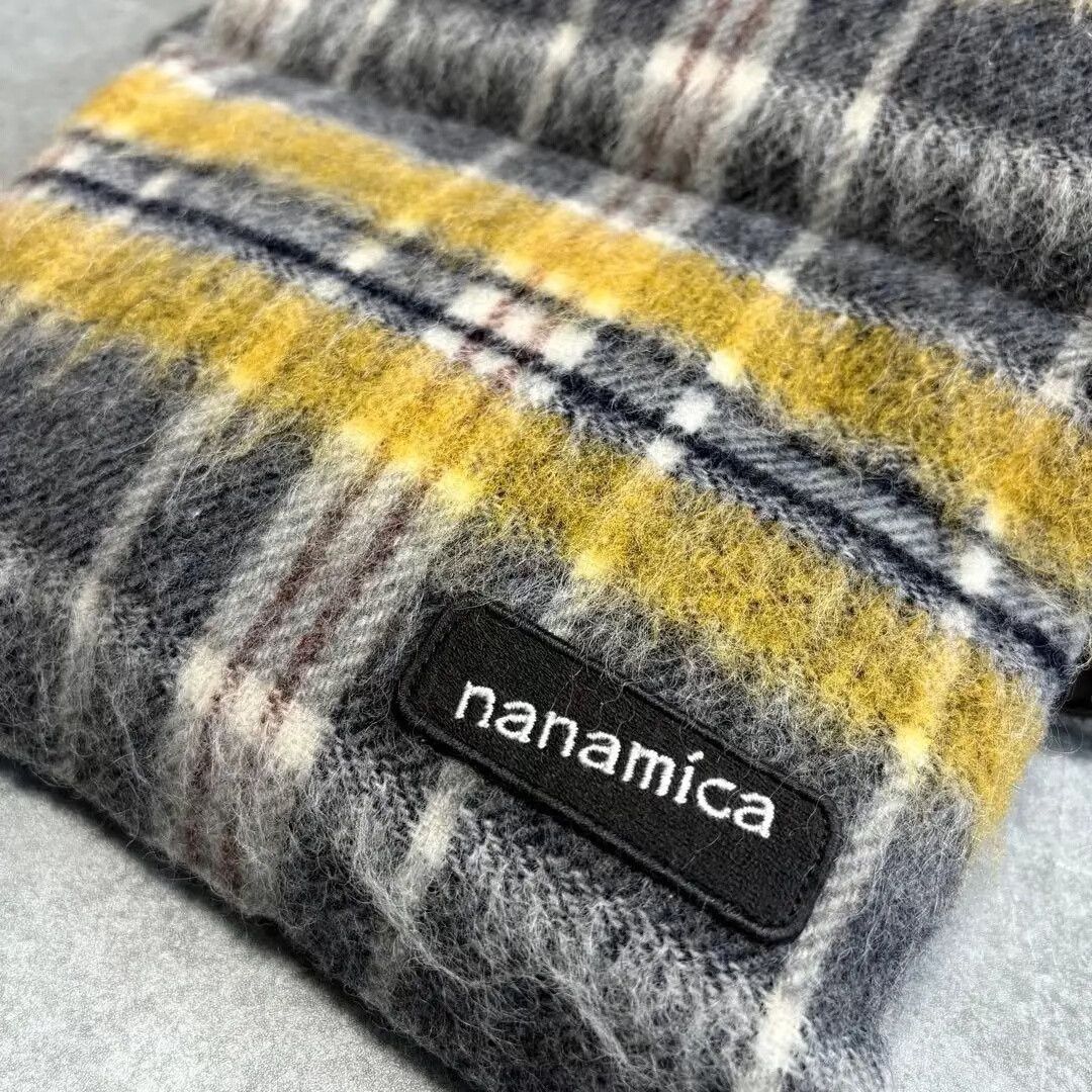 Nanamica nanamica scarf plaid black and yellow Size ONE SIZE - 3 Thumbnail