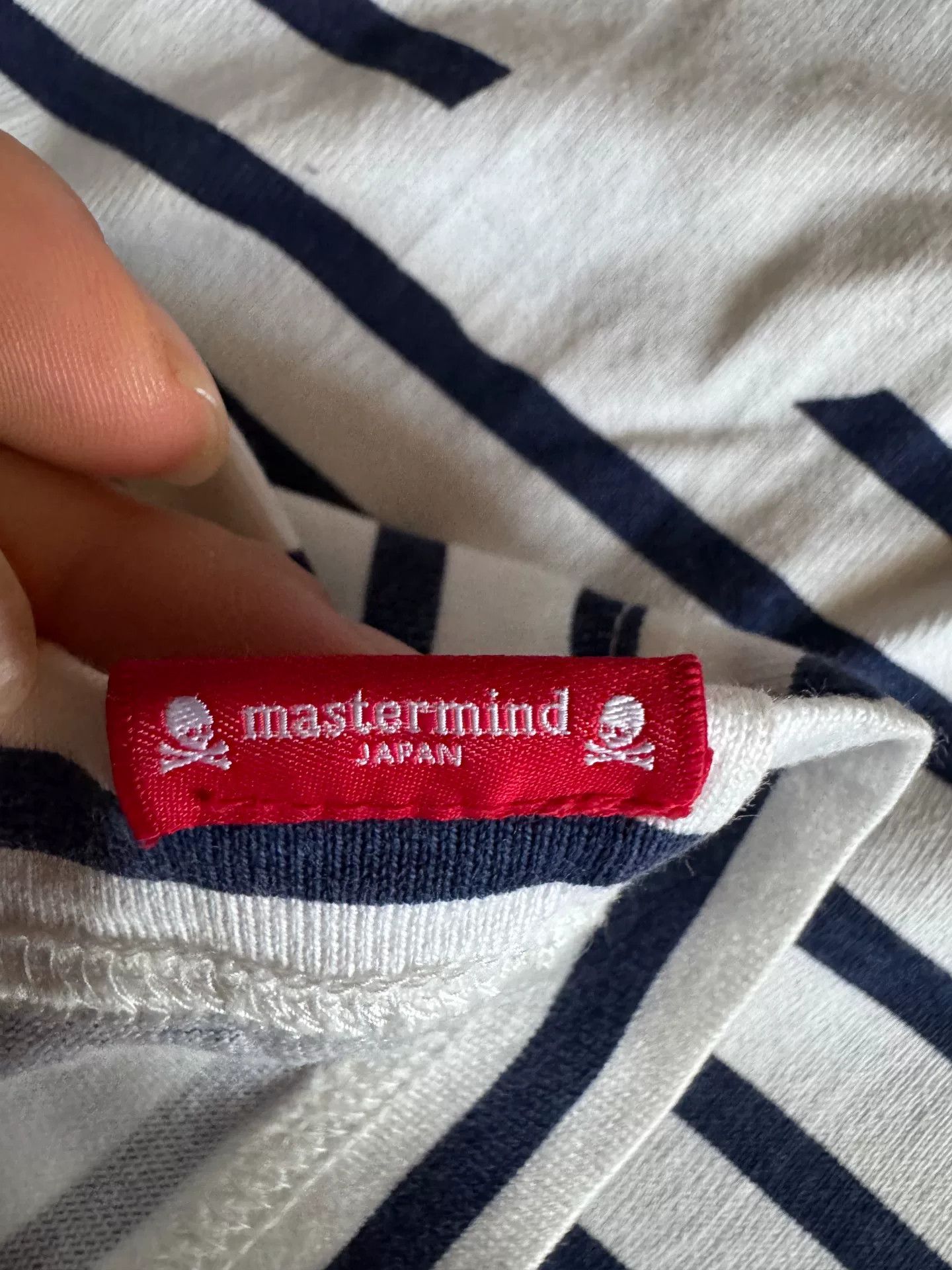 Mastermind Japan mastermind Japan striped skull tee shirt Size US L / EU 52-54 / 3 - 4 Thumbnail