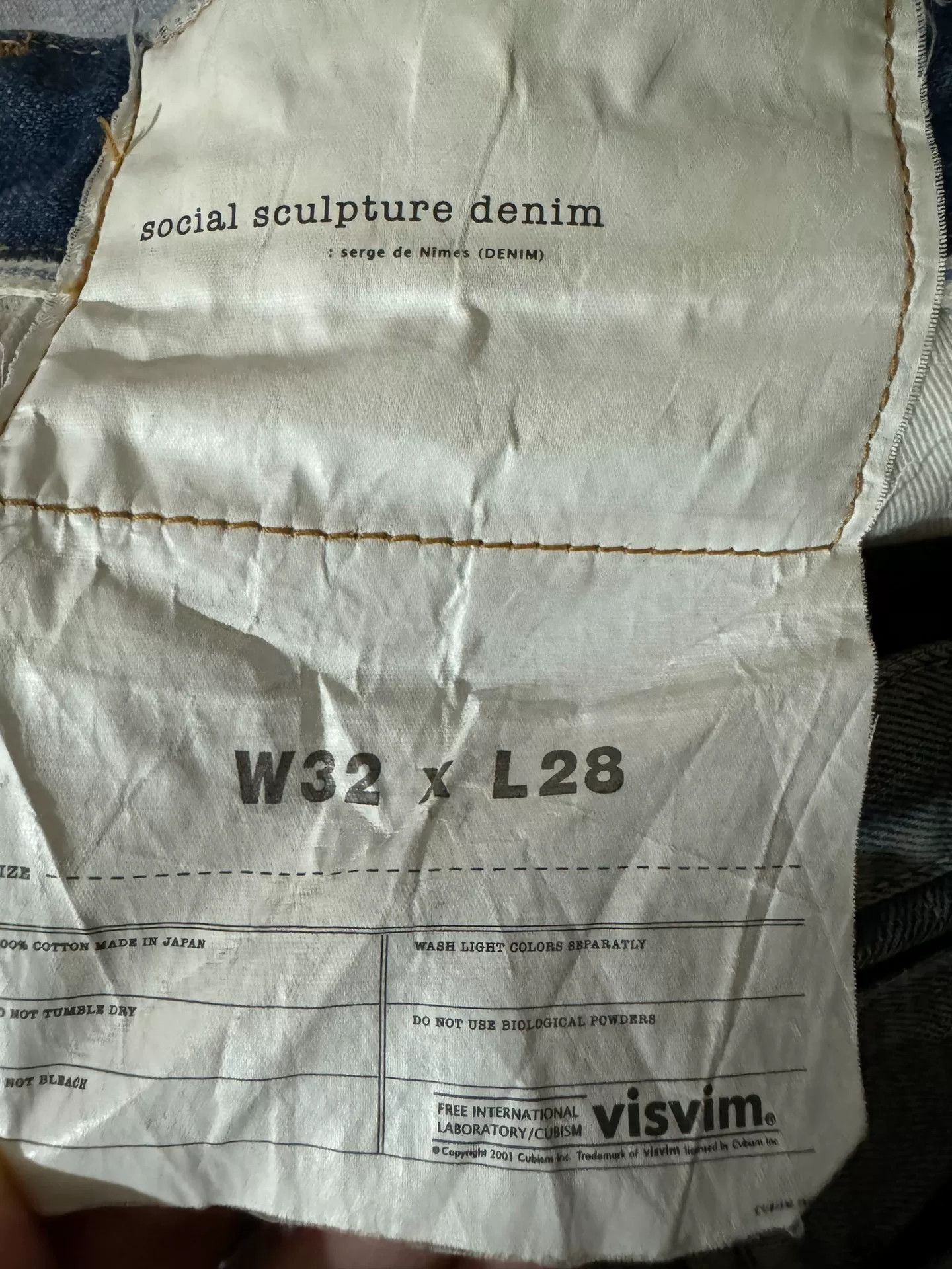 Visvim visvim washed denim pants size W32 L28 Size US 32 / EU 48 - 3 Thumbnail