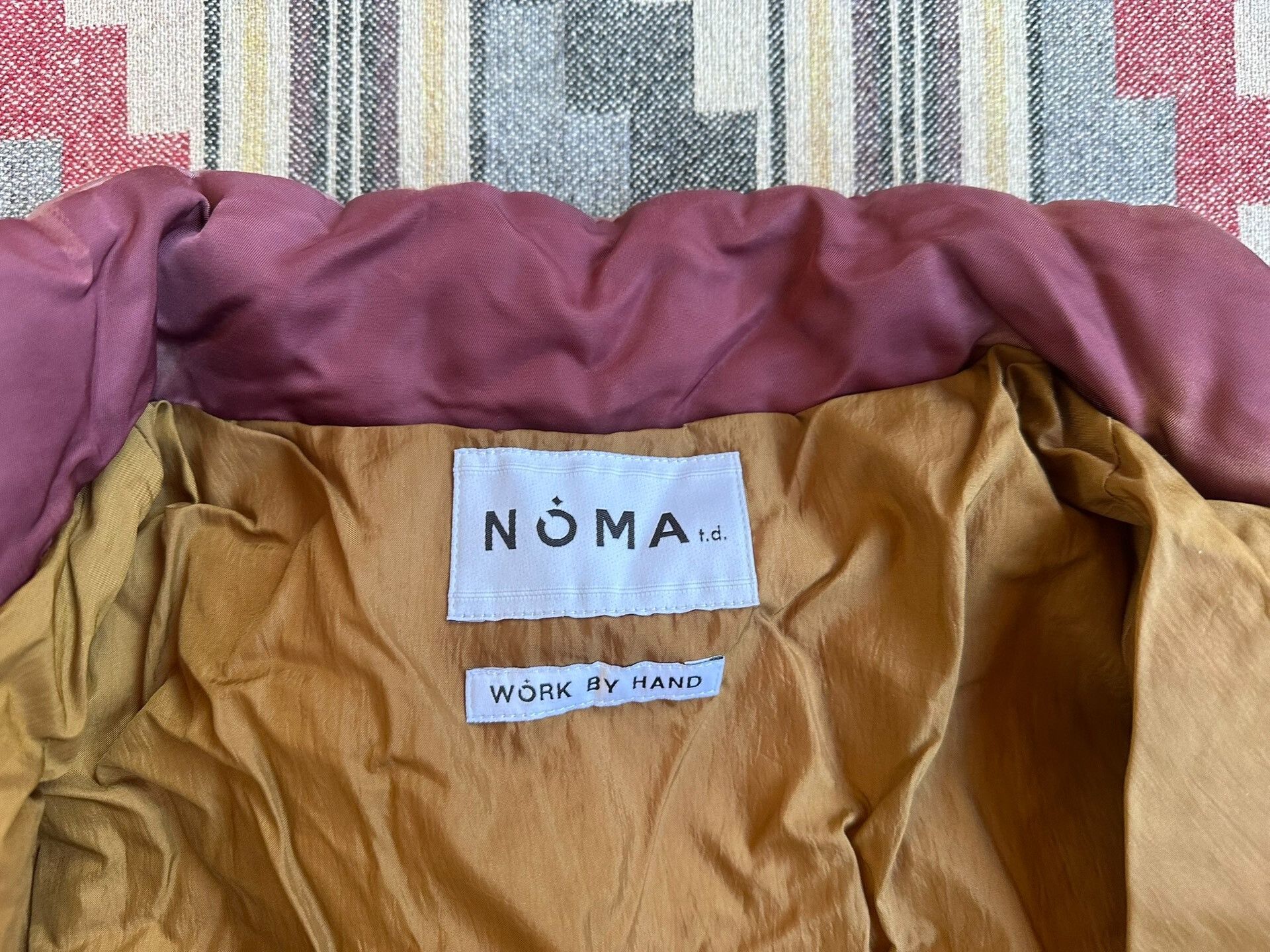 NOMA t.d hand dyed puffer jacket in warm tones Size US XL / EU 56 / 4 - 7 Thumbnail