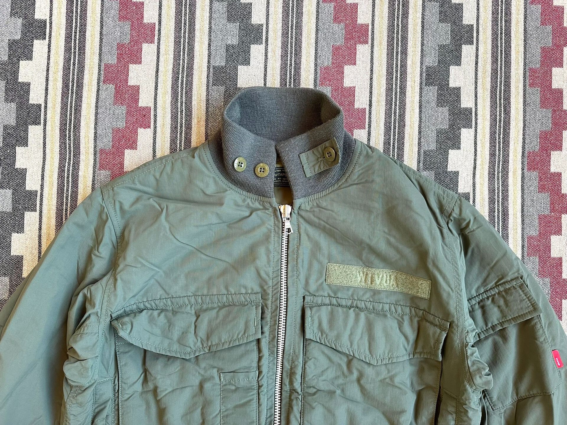 Wtaps WTAPS Military Style Nylon Flight Jacket Size US S / EU 44-46 / 1 - 4 Thumbnail