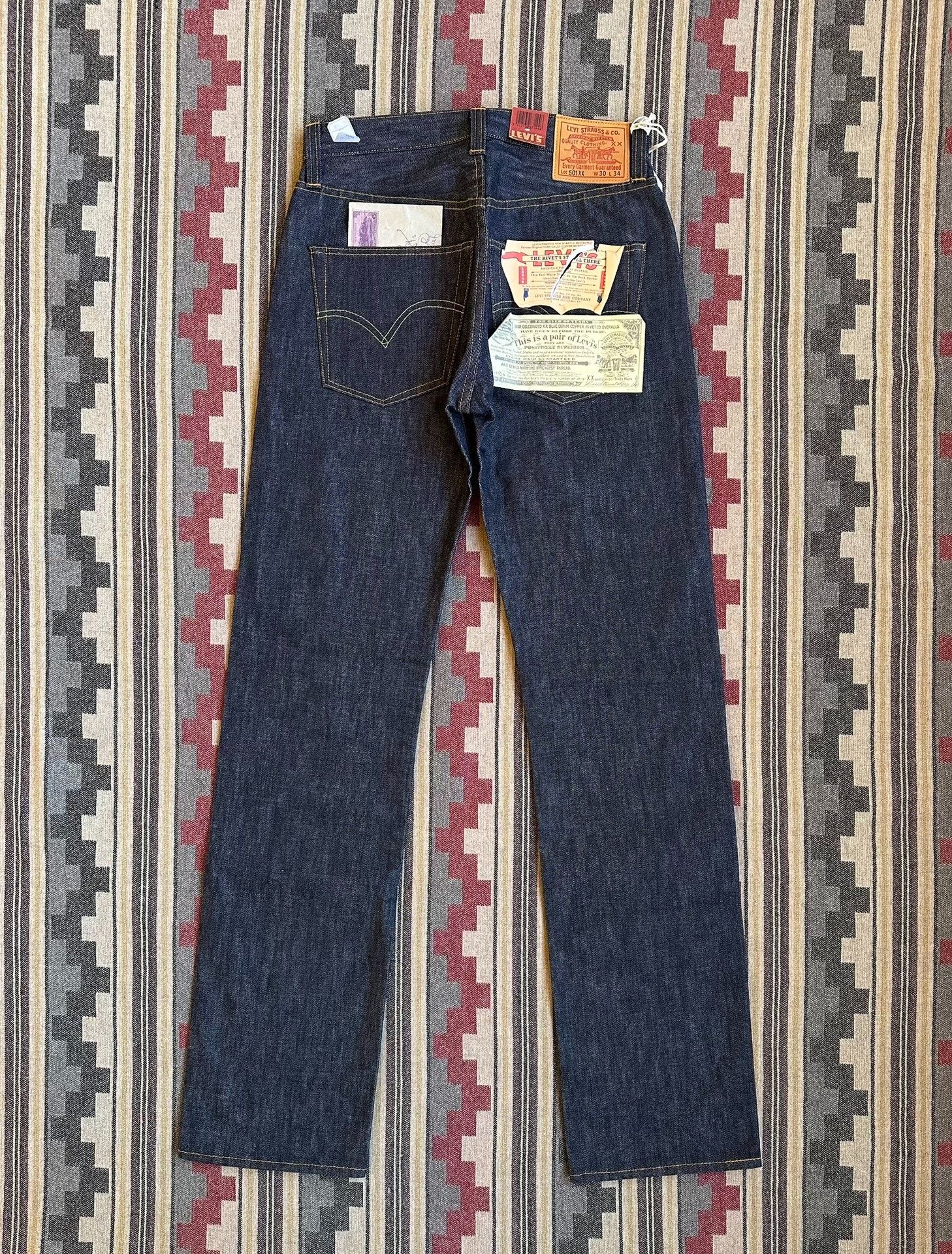 Levi's Vintage Clothing levi's lvc 1947 501xx raw denim jeans Size US 30 / EU 46 - 2 Thumbnail