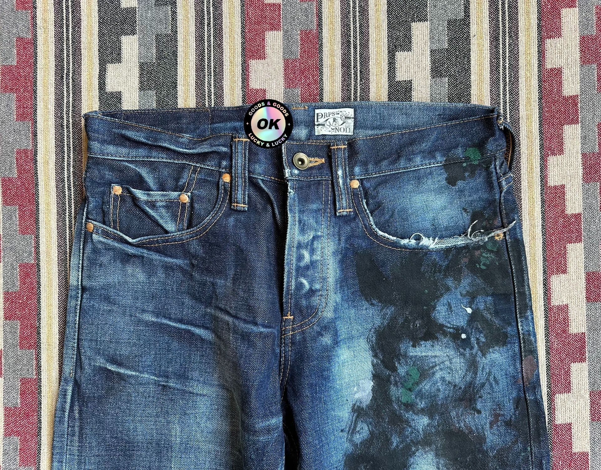 Prps prps noir water-washed graffiti distressed jeans Size US 28 / EU 44 - 3 Thumbnail