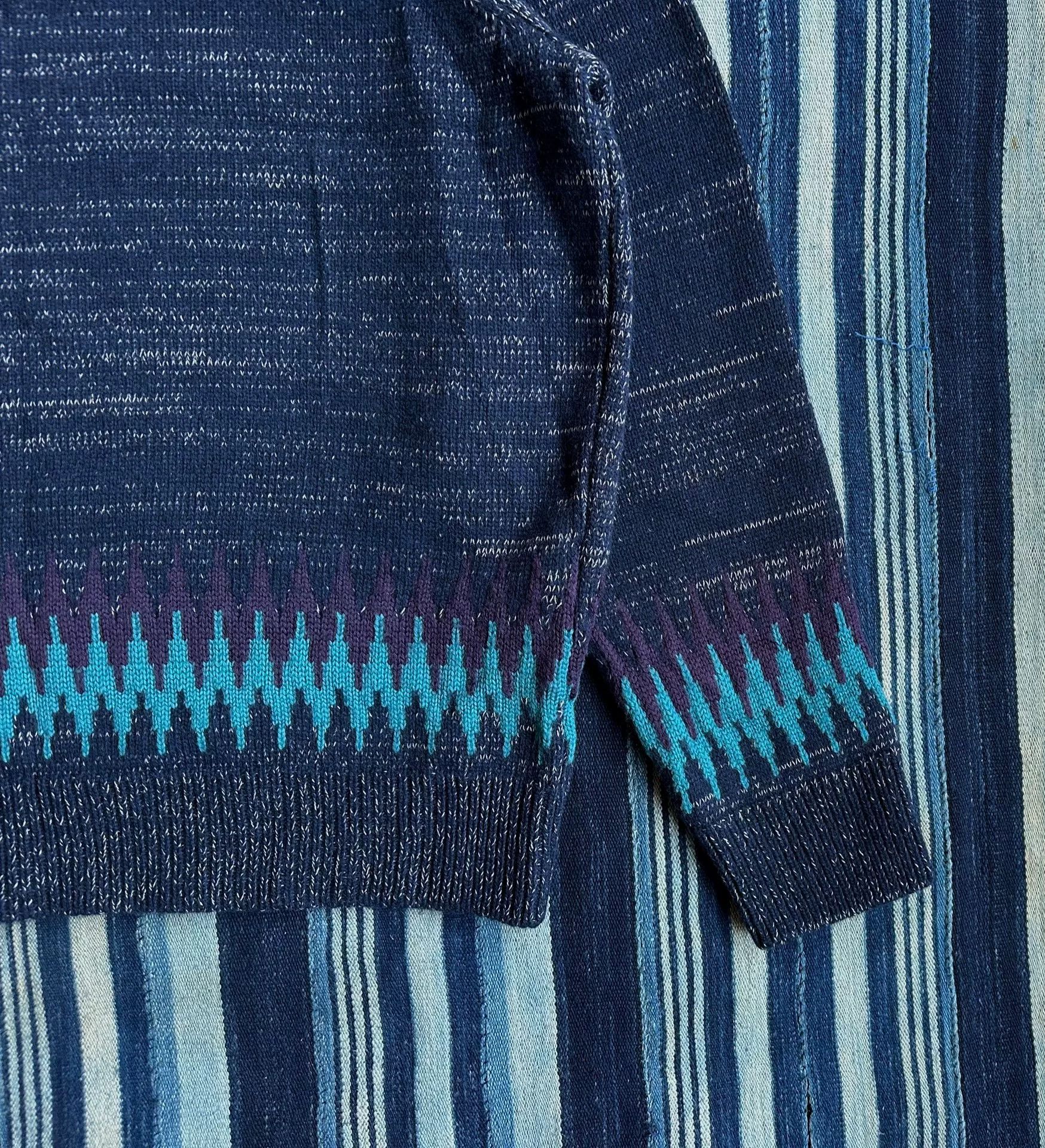 KUON kuon zig-zag sweater in navy blue Size US S / EU 44-46 / 1 - 5 Thumbnail