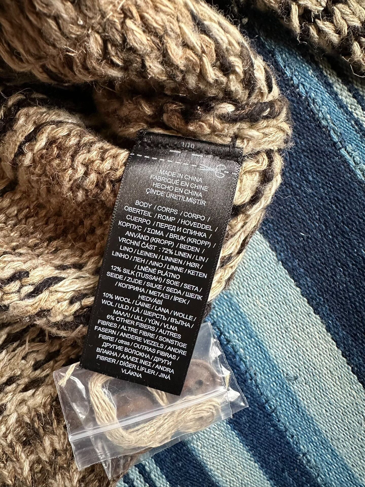 RRL Ralph Lauren RRL Hand-Knit Linen-Blend Cardigan Size US L / EU 52-54 / 3 - 8 Thumbnail