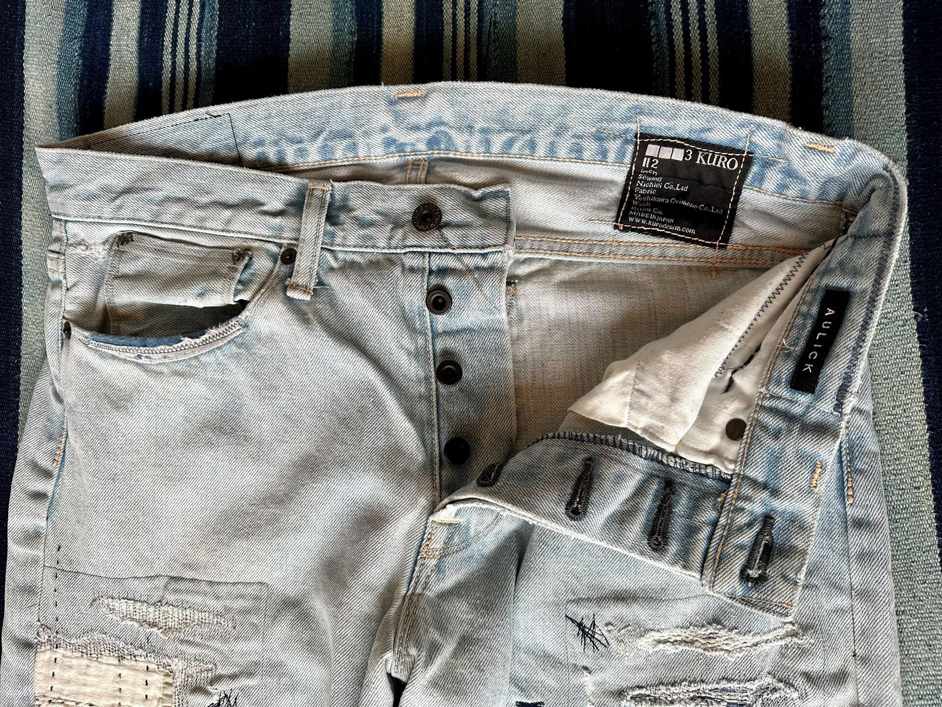 KURO handmade patchwork denim pants by kuro Size US 34 / EU 50 - 4 Thumbnail
