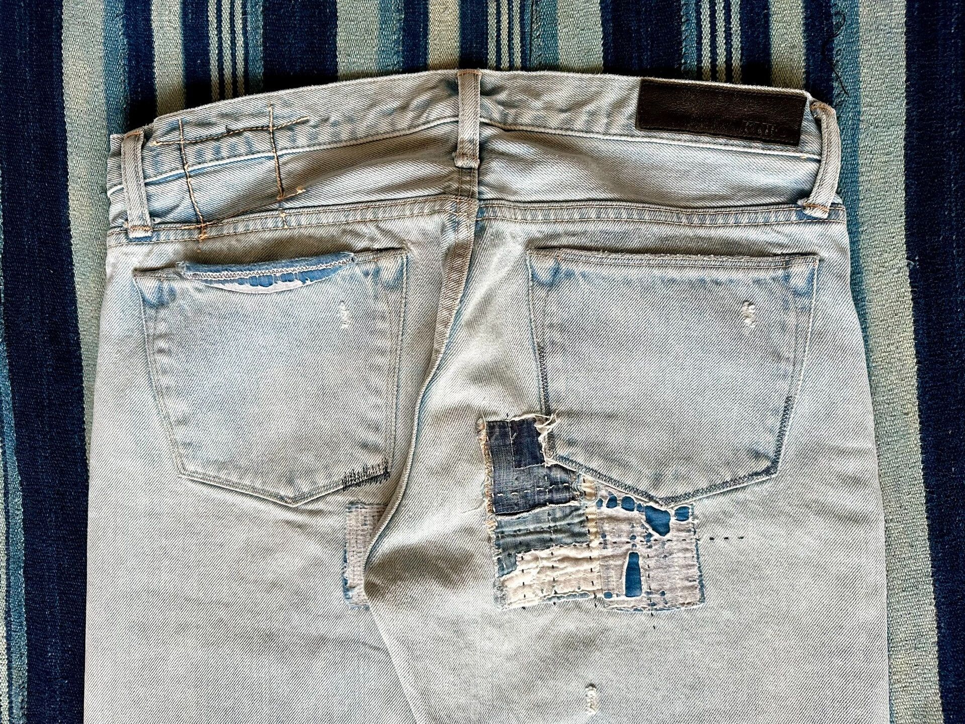 KURO handmade patchwork denim pants by kuro Size US 34 / EU 50 - 5 Thumbnail