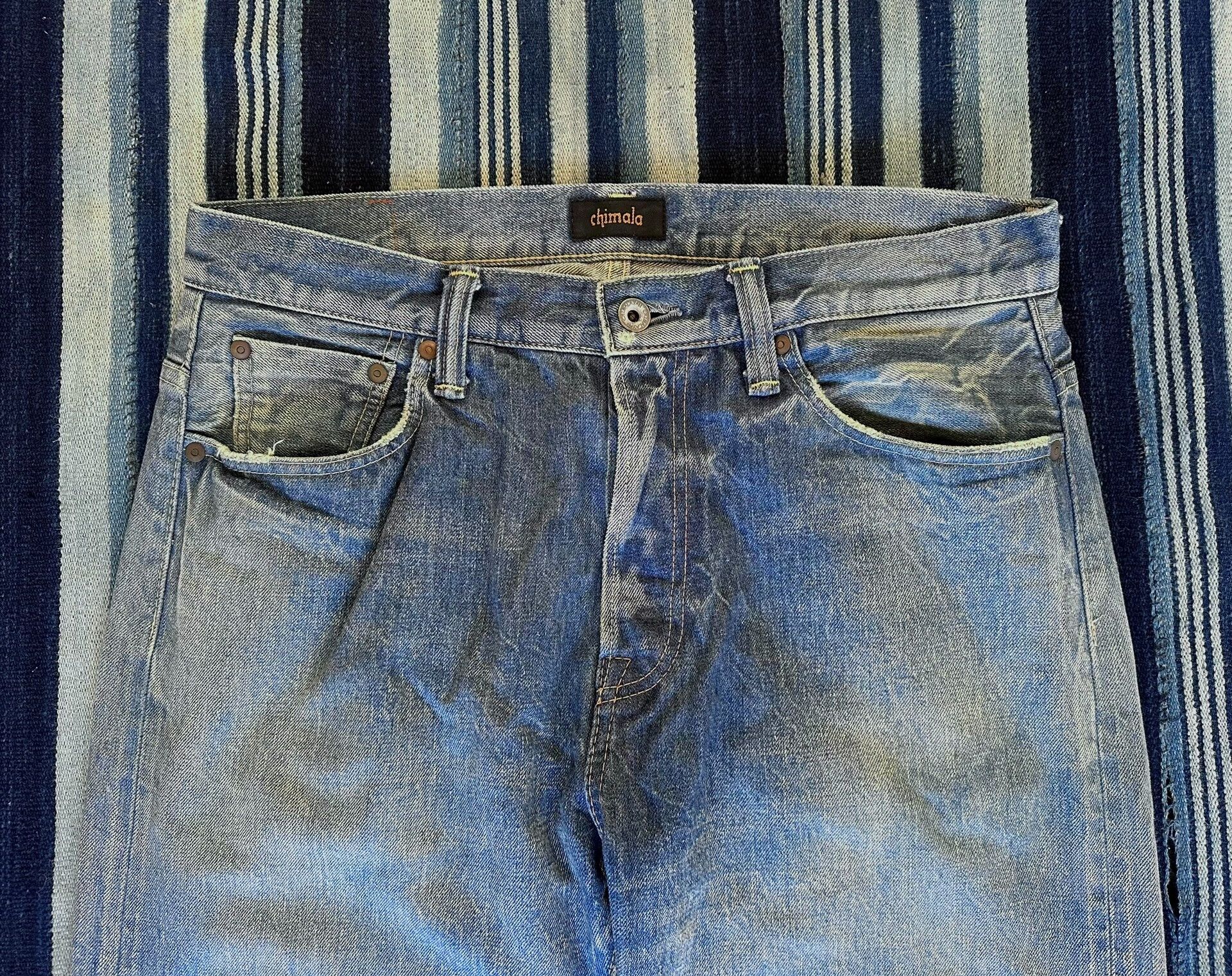 Chimala chimala straight-leg denim pants in light wash Size US 31 - 3 Thumbnail