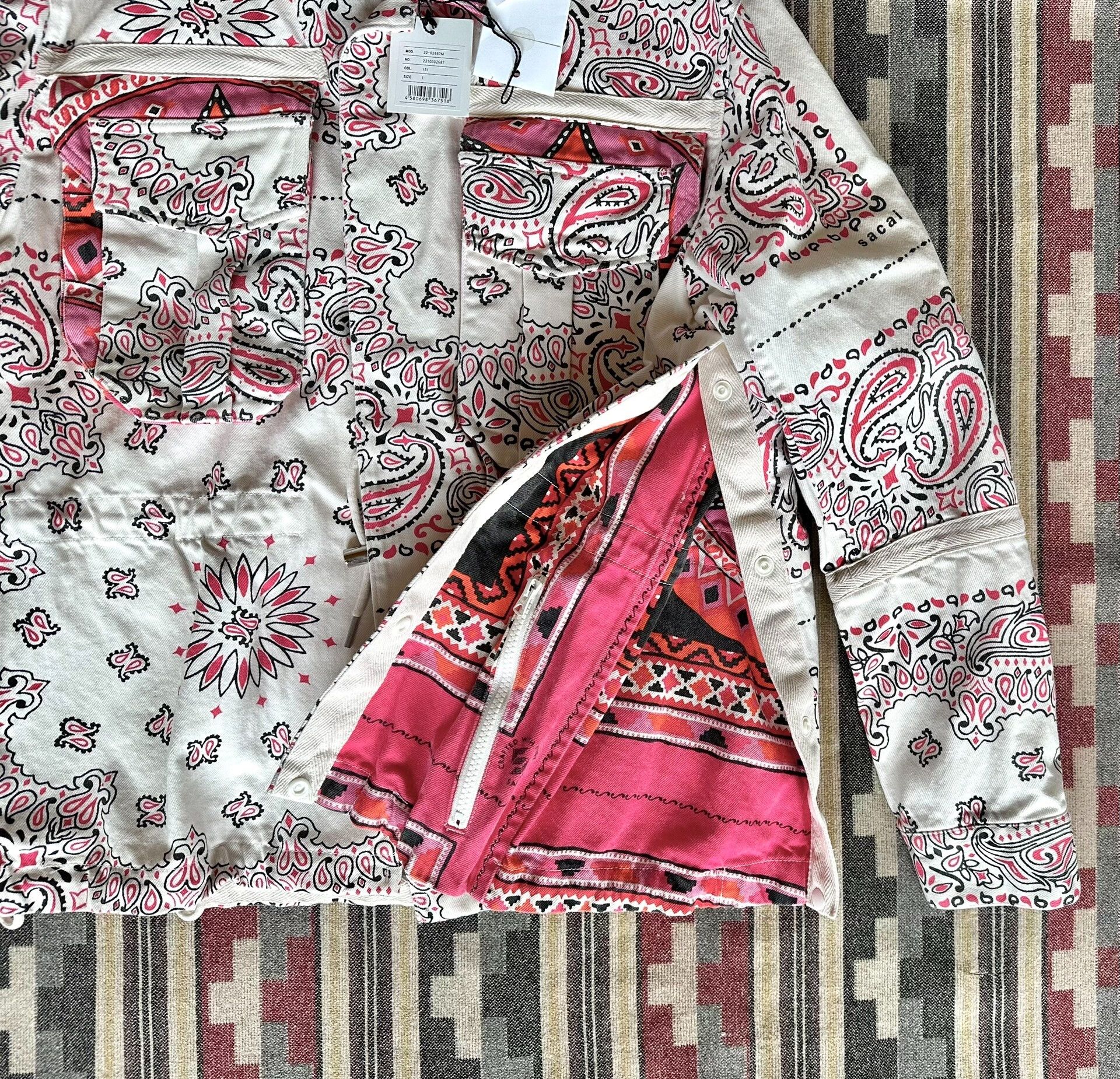 Sacai Sacai Bandana Print Blouson Jacket Size US L / EU 52-54 / 3 - 5 Thumbnail