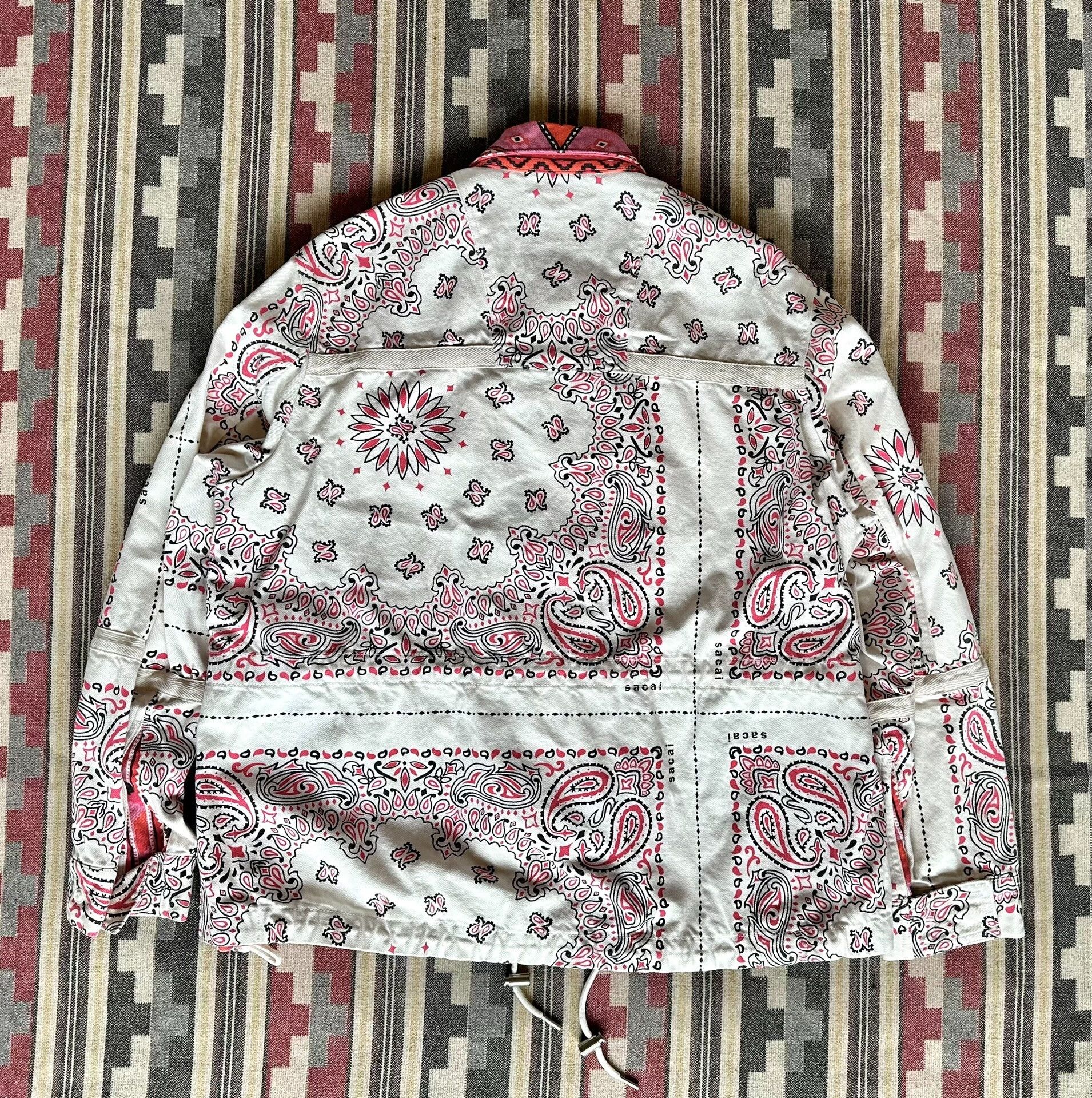 Sacai Sacai Bandana Print Blouson Jacket Size US L / EU 52-54 / 3 - 2 Thumbnail