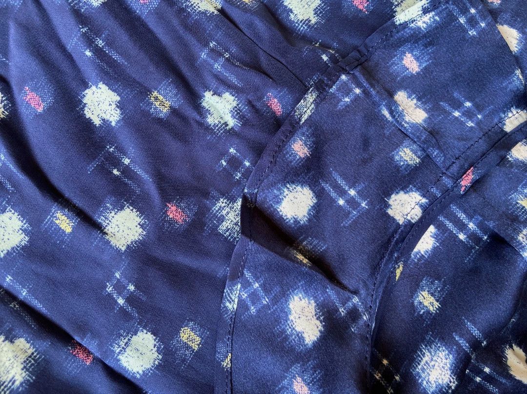 Visvim navy silk ruffle shirt by visvim Size S / US 4 / IT 40 - 7 Thumbnail
