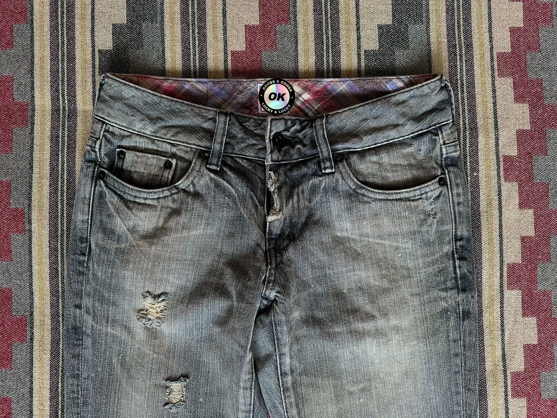 Purple Brand Vintage Distressed Wash Ripped Denim Pants Size 24" / US 00 / IT 34 - 3 Thumbnail