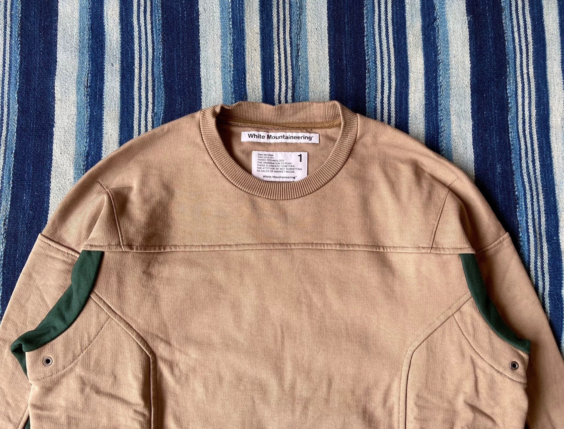 White Mountaineering contrasted sweat shirt with functional pockets Size US S / EU 44-46 / 1 - 3 Thumbnail