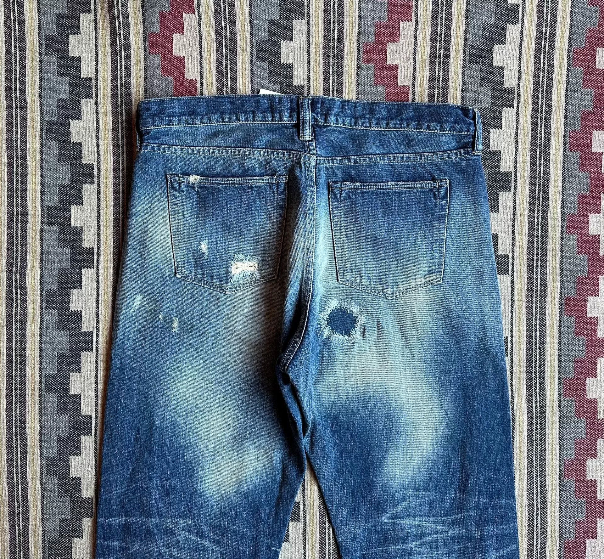 Simon Miller Simon Miller Heavy Wash Patchwork Denim Jeans Size US 34 / EU 50 - 6 Thumbnail