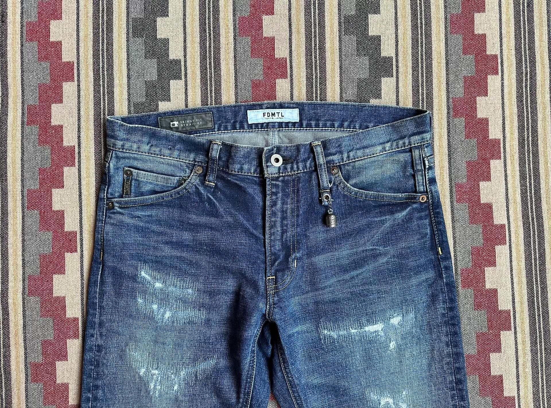 FDMTL fdmtl skinny fit straight jeans vintage style Size US 30 / EU 46 - 3 Thumbnail