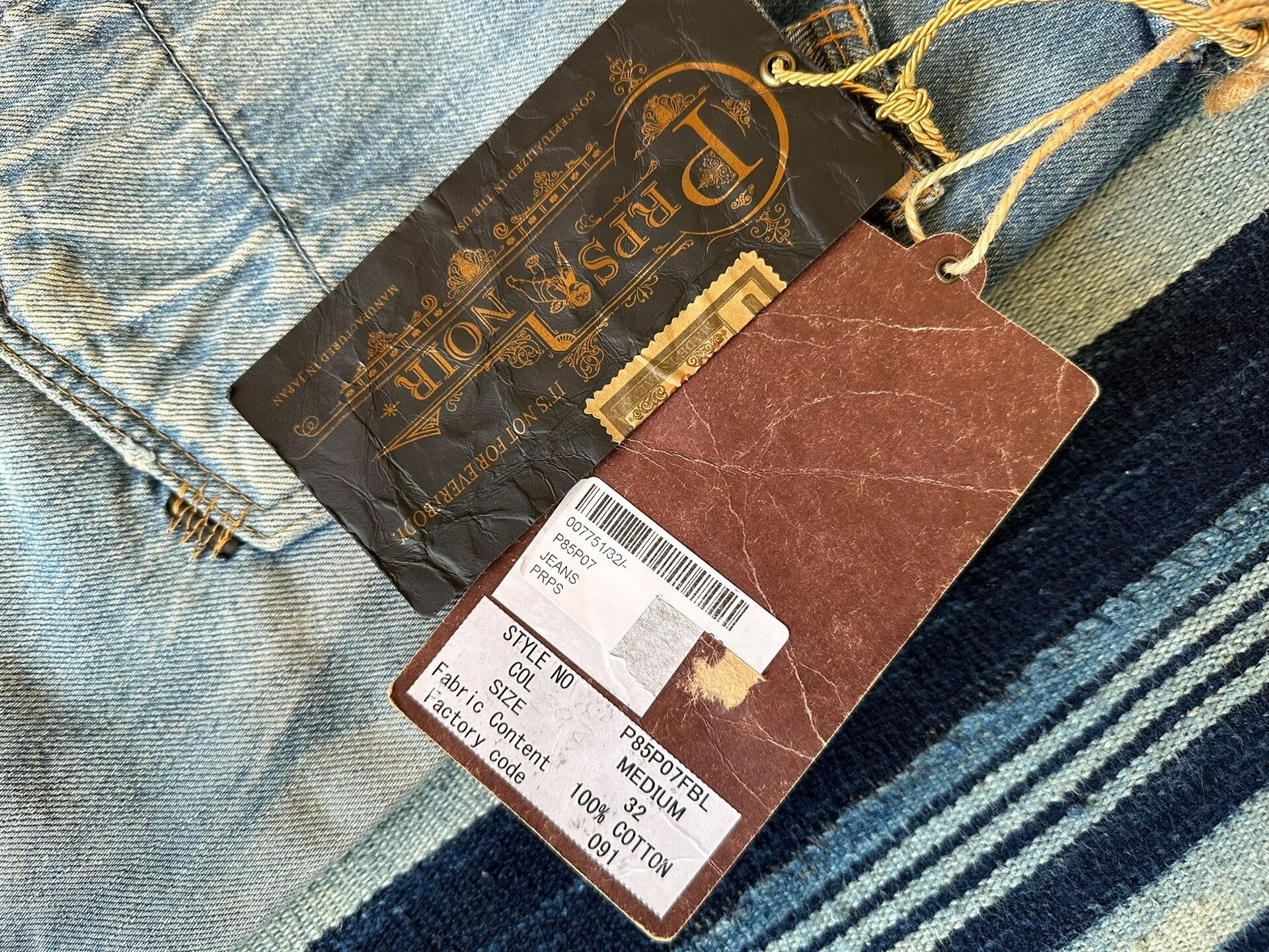 Prps dark wash patchwork denim jeans Size US 32 / EU 48 - 9 Thumbnail