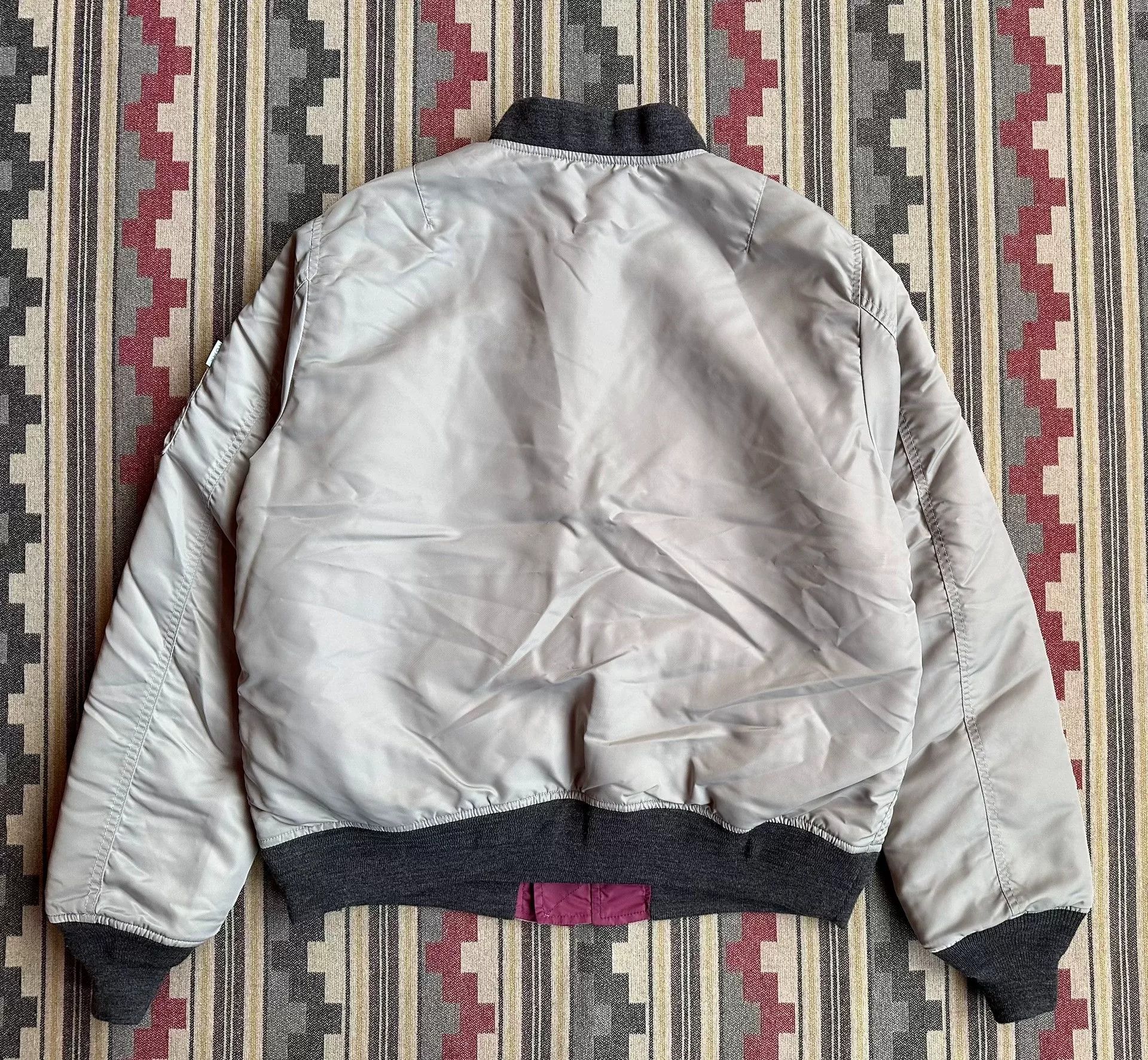 NOMA t.d hand embroidery flight jacket reversible design Size US L / EU 52-54 / 3 - 2 Thumbnail