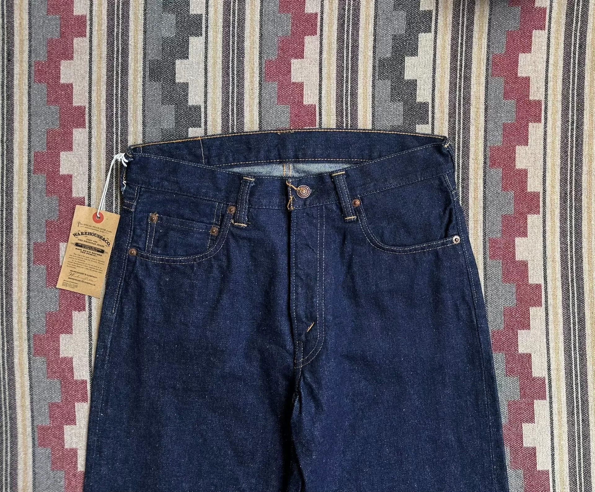 Warehouse & Co. warehouse 1105 raw denim straight jeans Size US 30 / EU 46 - 3 Thumbnail