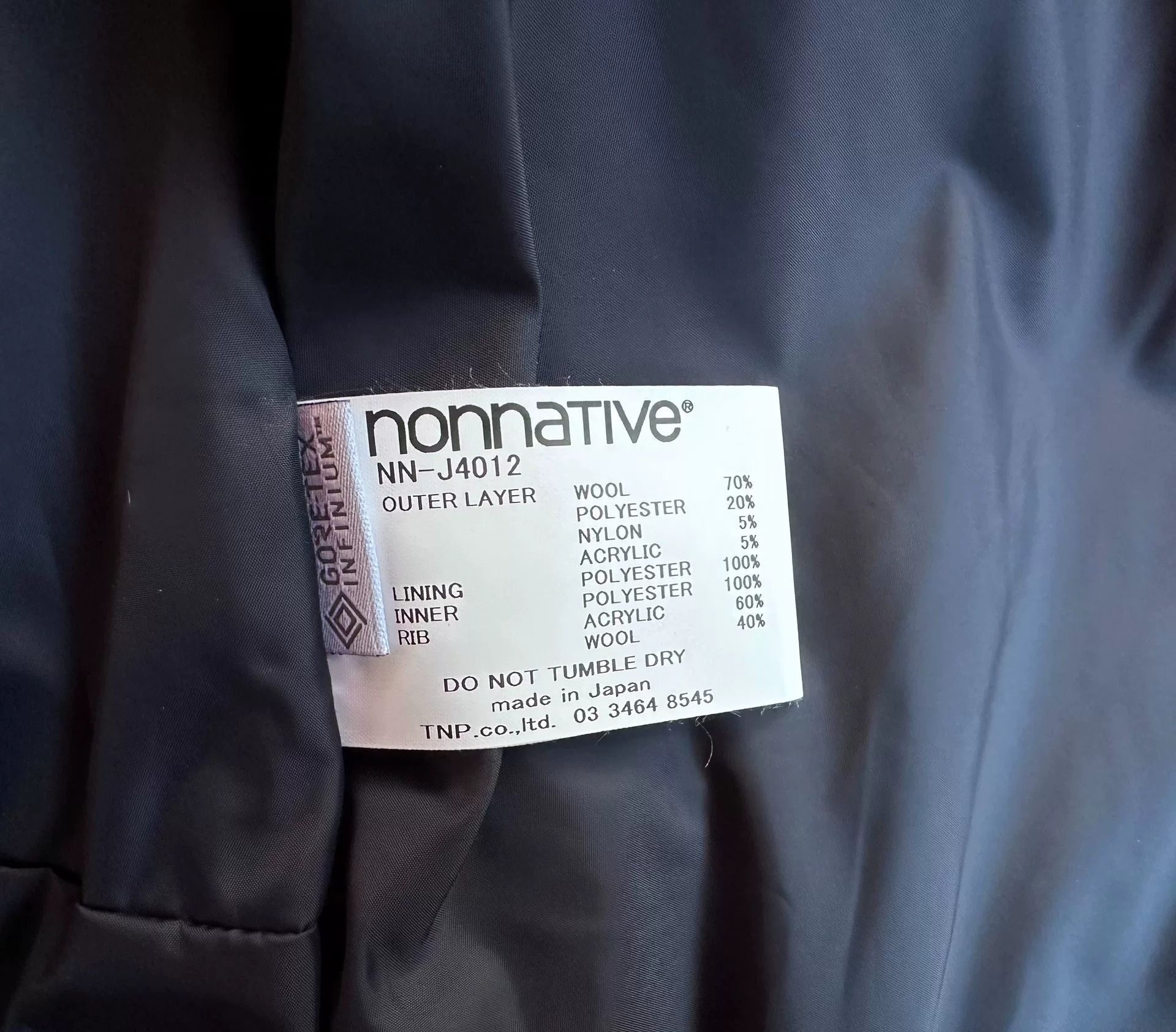 Nonnative nonnative rider blouson gore-tex jacket Size US L / EU 52-54 / 3 - 6 Thumbnail