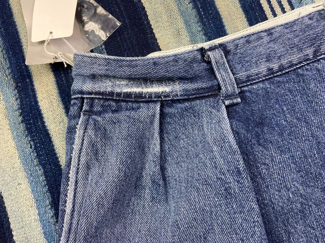 Beams Japan washed blue tapered denim pants for men Size US 31 - 5 Thumbnail