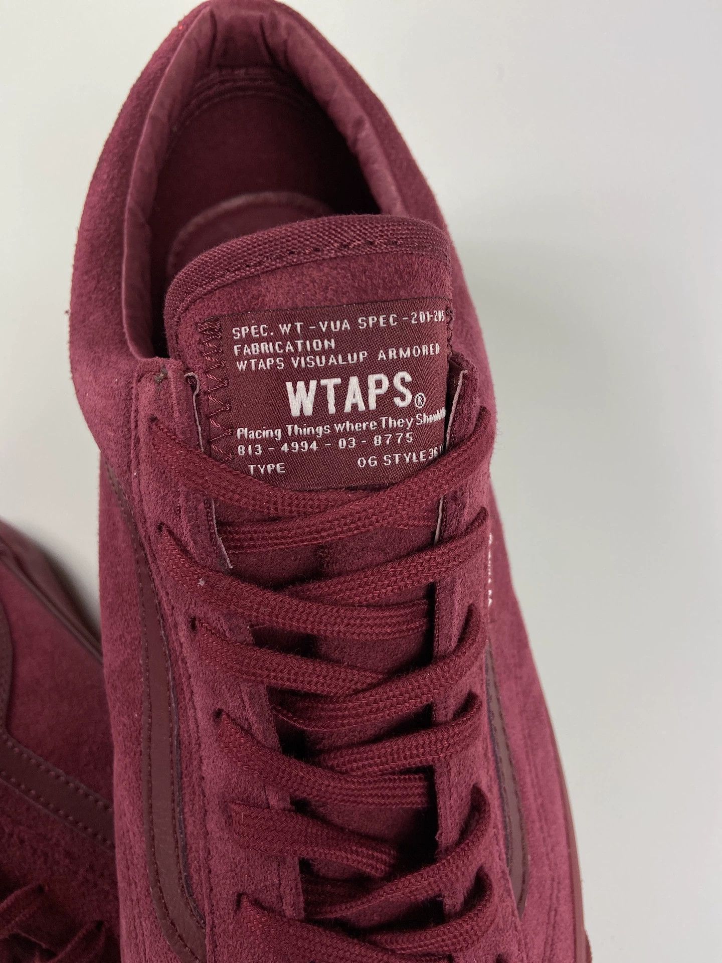 Wtaps vans sk8 hi sneakers in rich burgundy Size US 10 / EU 43 - 5 Thumbnail
