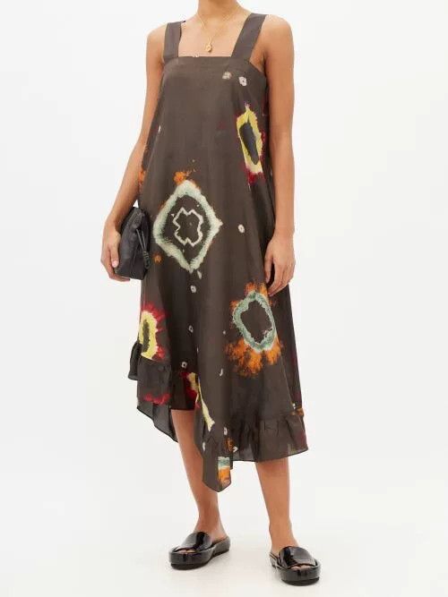 By Walid maggy tie-dye silk midi dress by walid Size XXS / US 00 / IT 34 - 7 Thumbnail