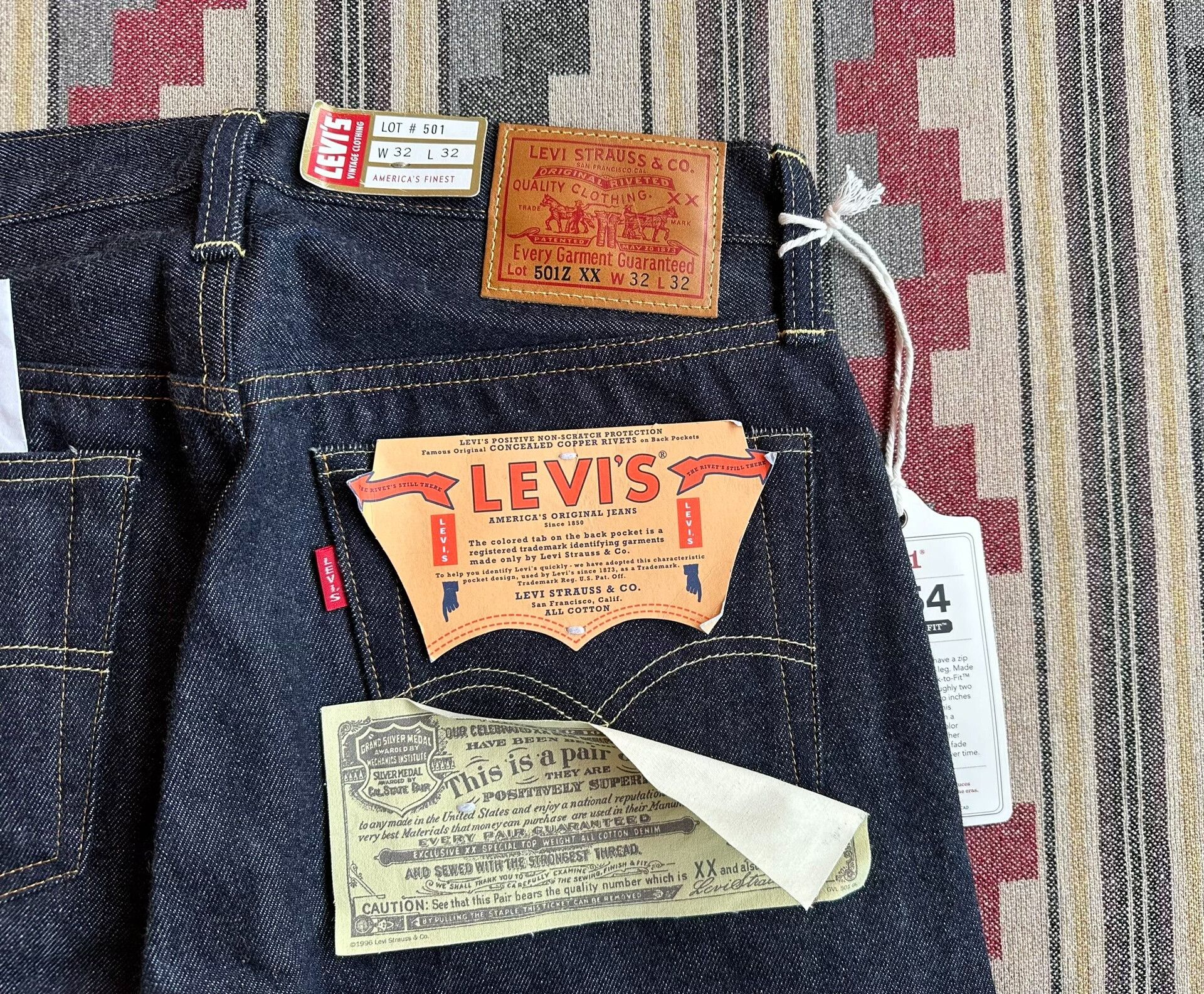 Levi's Vintage Clothing levi’s lvc 1954 501zxx selvage jeans Size US 32 / EU 48 - 9 Thumbnail