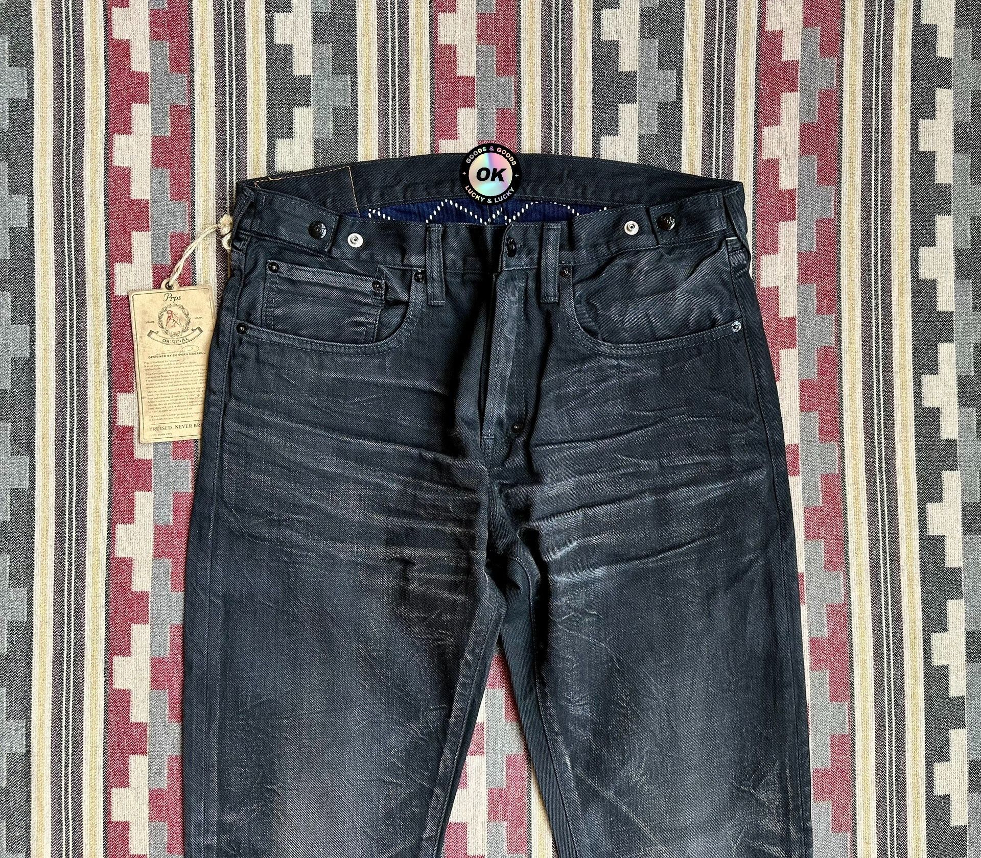 Prps vintage black distressed denim jeans Size US 34 / EU 50 - 3 Thumbnail