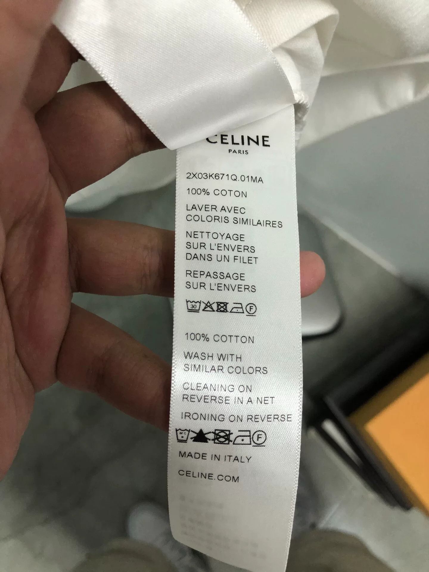Celine Celine Logo Crew Neck Short Sleeve T-Shirt Size L / US 10 / IT 46 - 6 Thumbnail