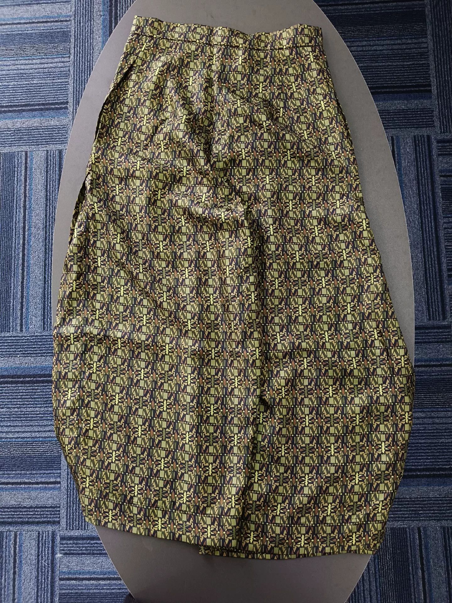Max Mara Max Mara Printed Side Slit Pants Green Size 34" / US 12 / IT 48 - 2 Thumbnail