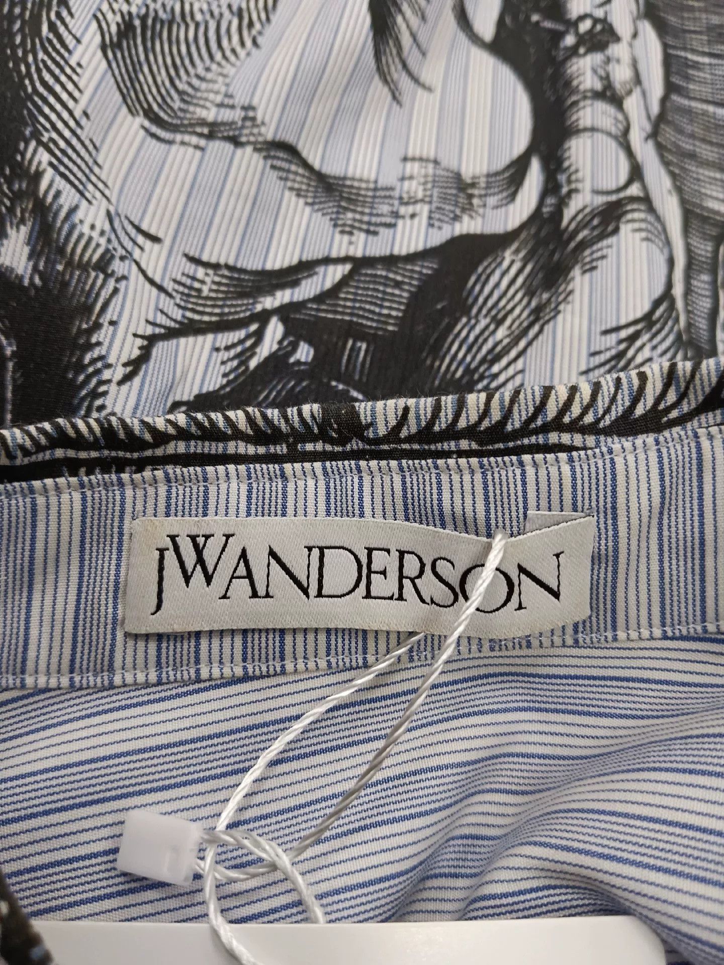 JW Anderson jw anderson patterned long sleeve shirt in blue Size US M / EU 48-50 / 2 - 3 Thumbnail