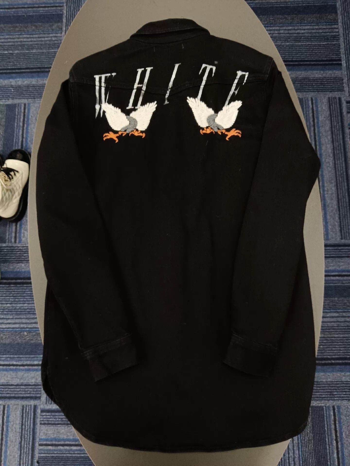 Off-White offwhite embroidered pattern black shirt size S Size US S / EU 44-46 / 1 - 2 Thumbnail